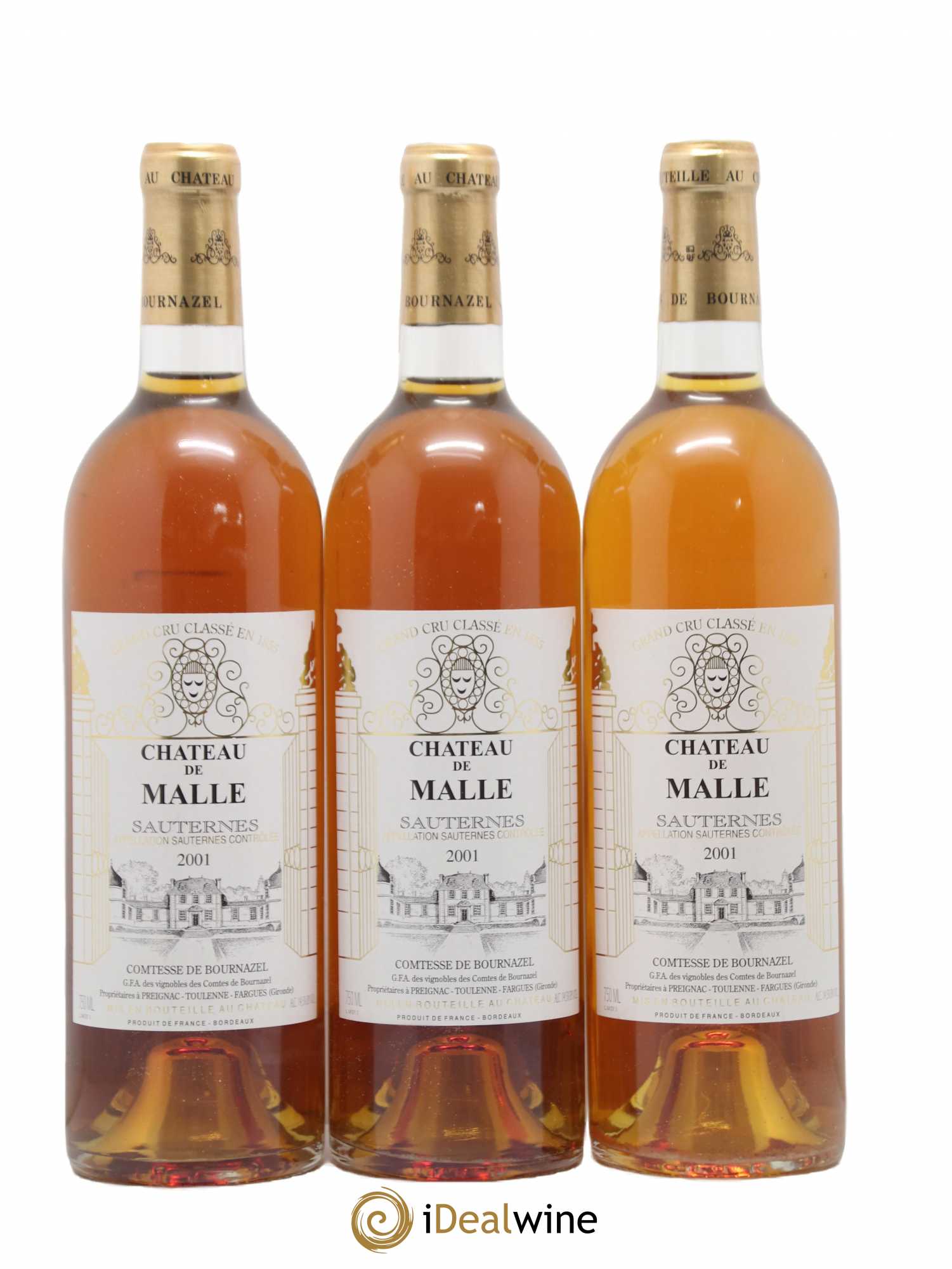 Château de Malle 2ème Grand Cru Classé 2001 - Lotto di 12 bottiglie - 4