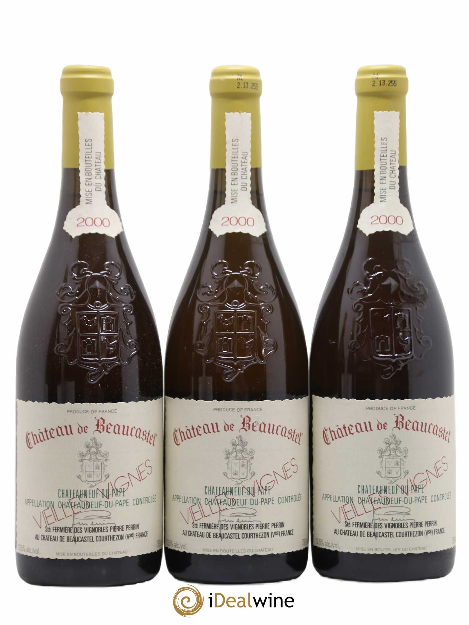 Châteauneuf-du-Pape Château de Beaucastel Vieilles vignes Roussanne Famille Perrin 2000 - Lot de 12 bouteilles - 2