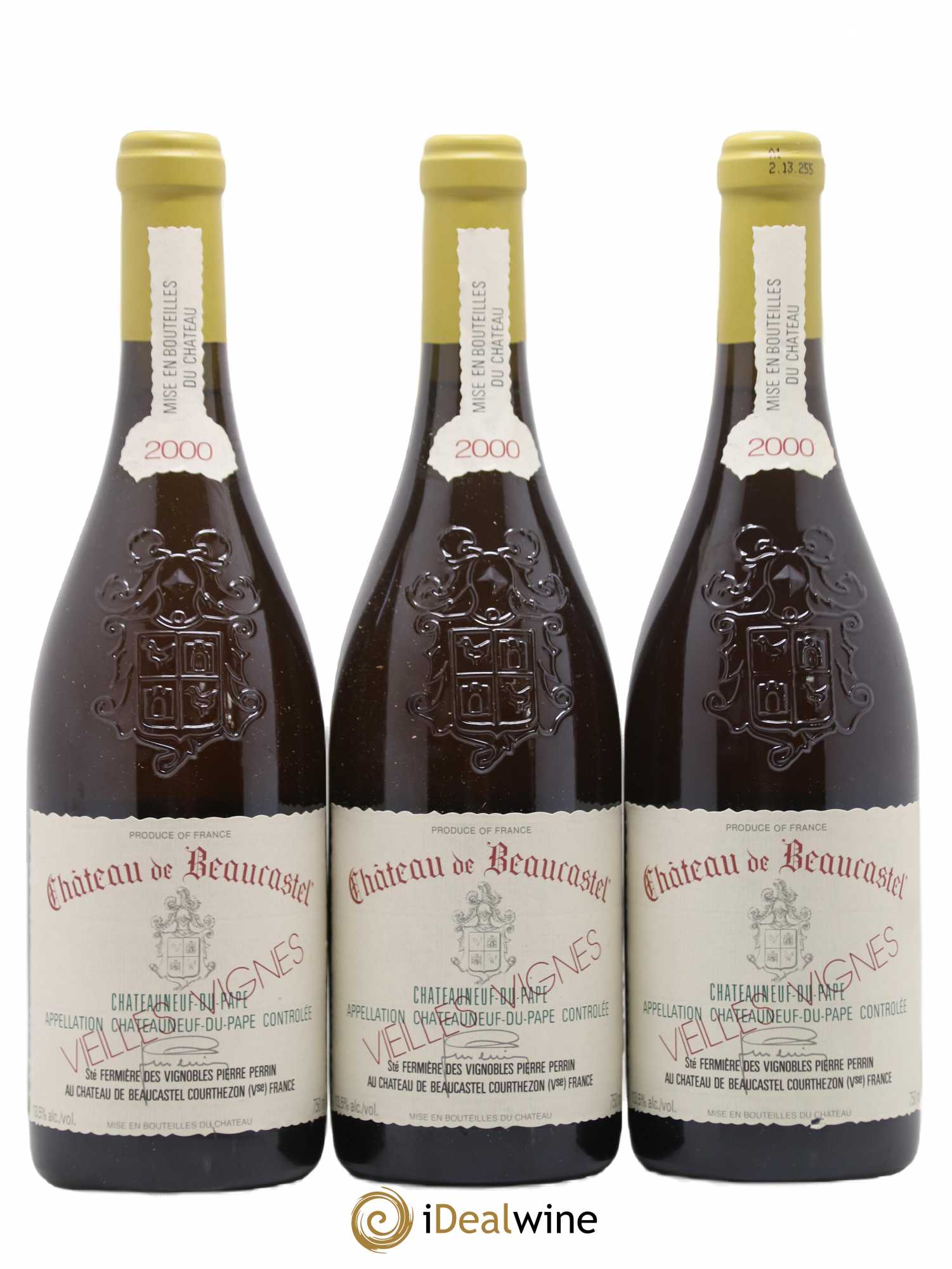 Châteauneuf-du-Pape Château de Beaucastel Vieilles vignes Roussanne Famille Perrin 2000 - Lot de 12 bouteilles - 3
