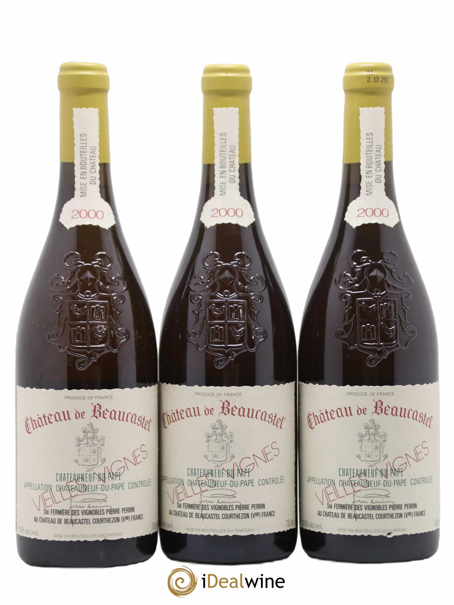 Châteauneuf-du-Pape Château de Beaucastel Vieilles vignes Roussanne Famille Perrin 2000 - Lot de 12 bouteilles - 4