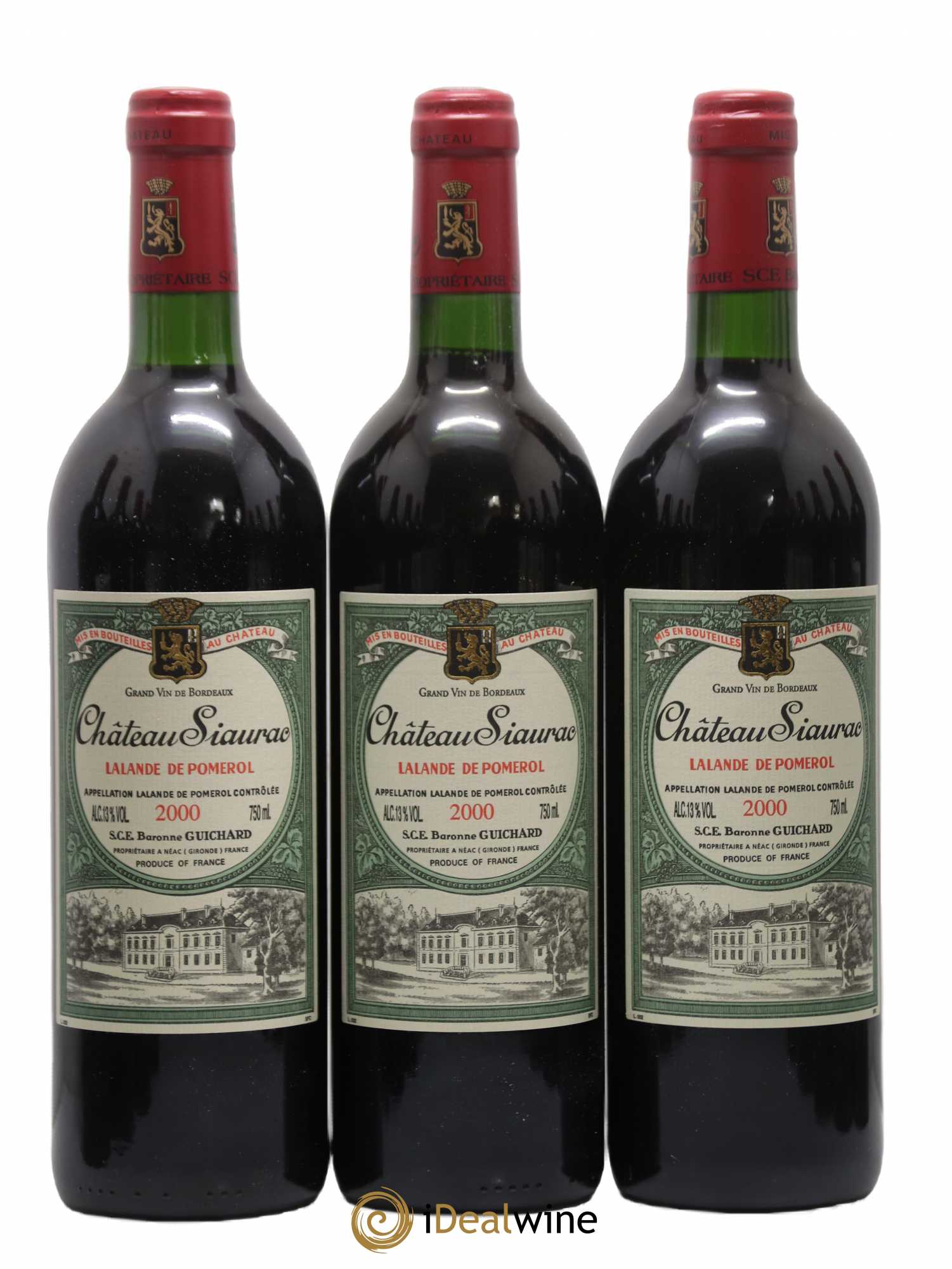 Château Siaurac 2000 - Lot de 12 bouteilles - 1