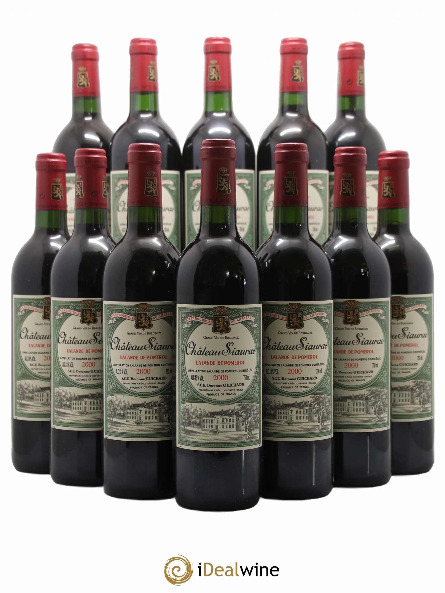 Château Siaurac 2000 - Lot de 12 bouteilles - 0