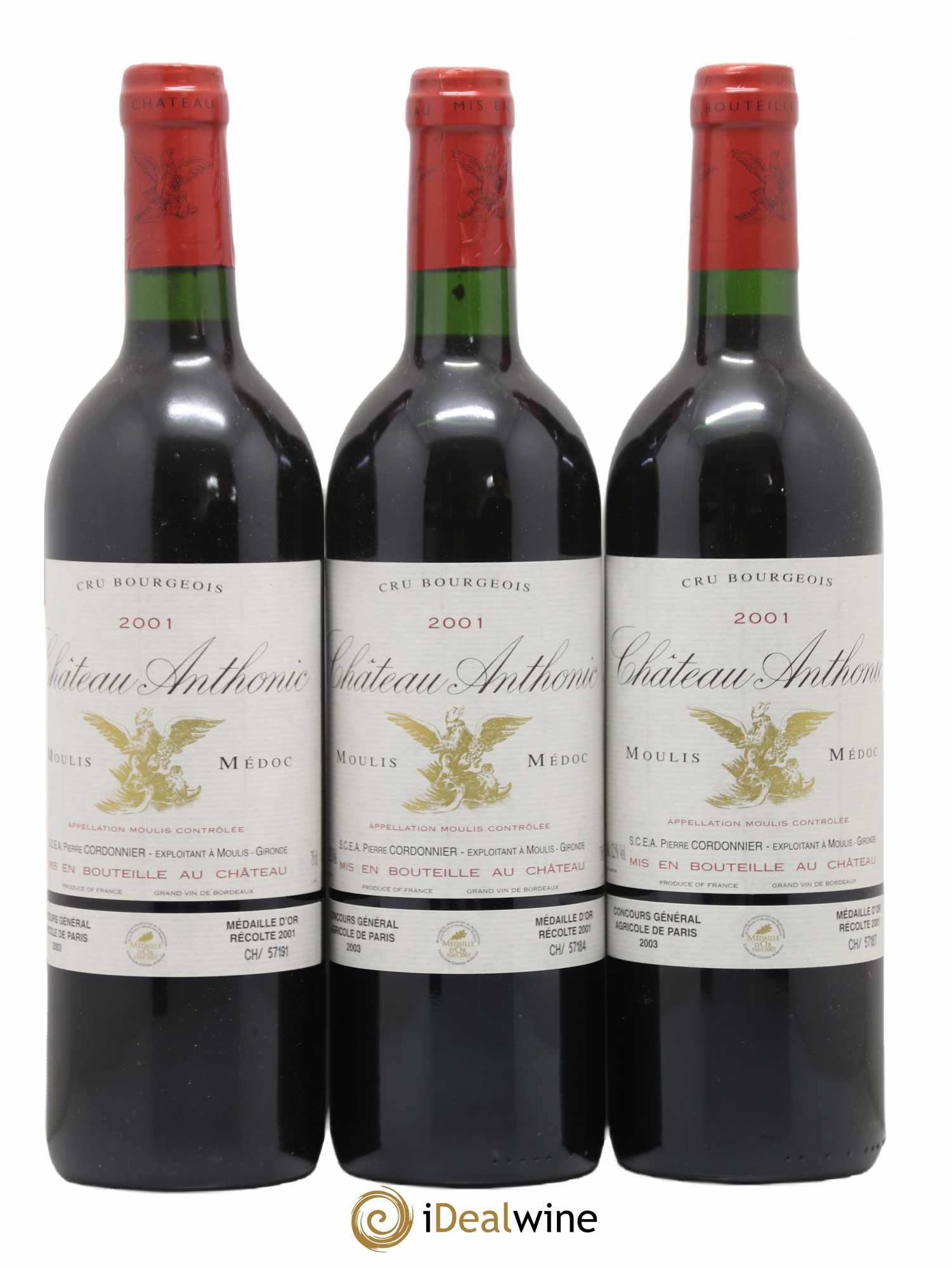 Château Anthonic Cru Bourgeois Chateau Anthonic 2001 - Lot de 6 bouteilles - 2