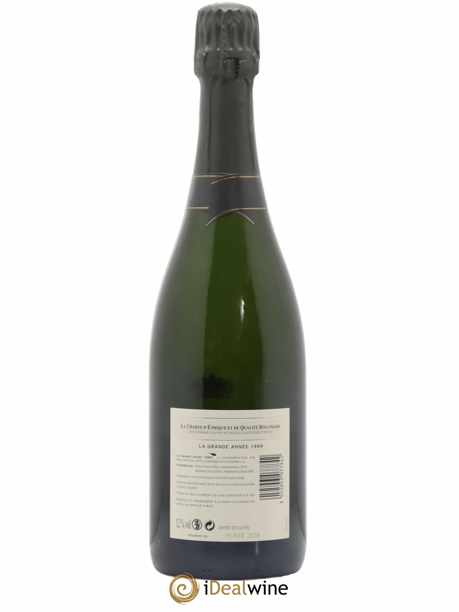 La Grande Année Brut Bollinger 1999 - Lot de 1 bouteille - 1