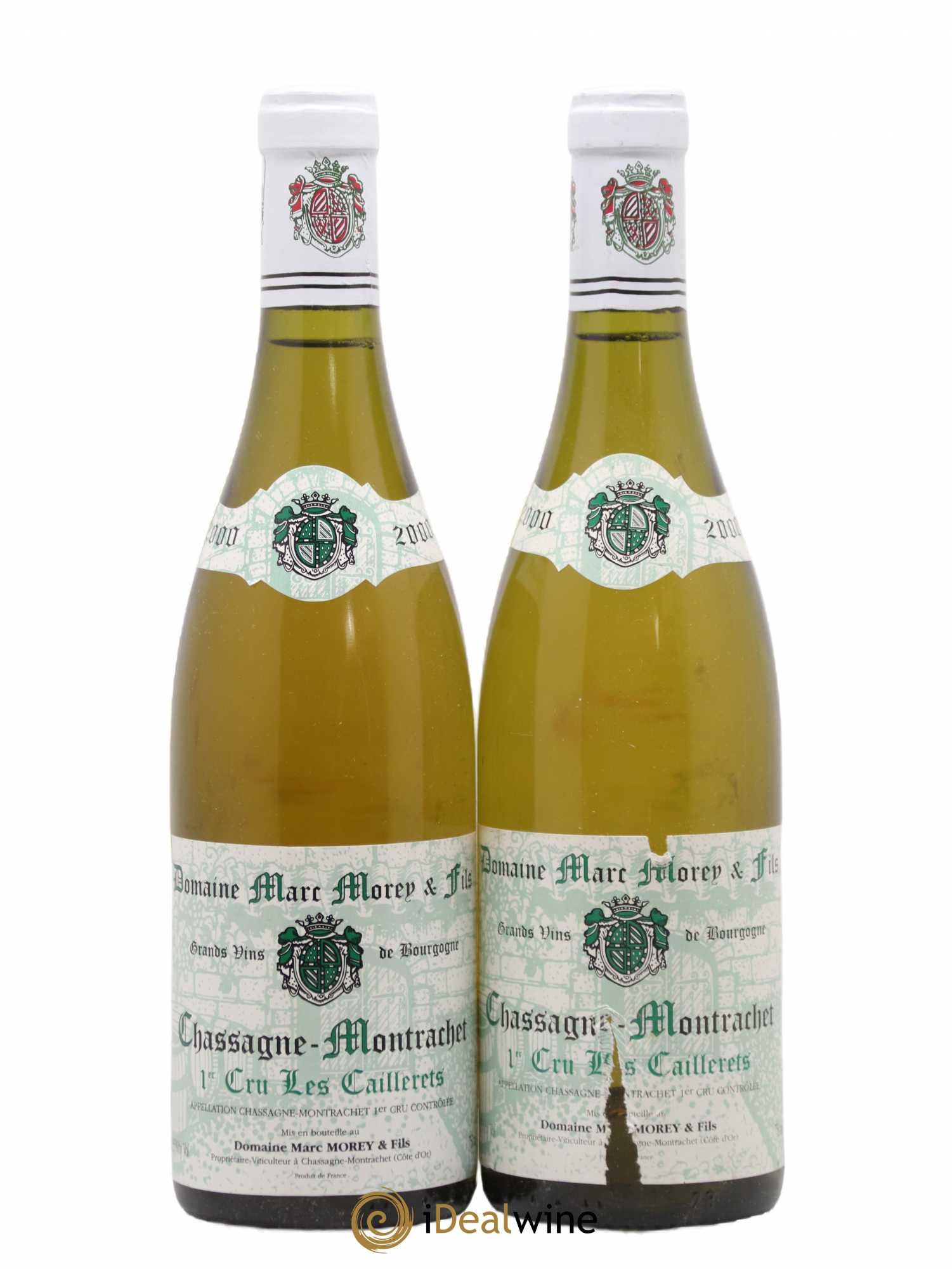 Chassagne-Montrachet 1er Cru Les Caillerets Marc Morey 2000 - Lot de 2 bouteilles - 0