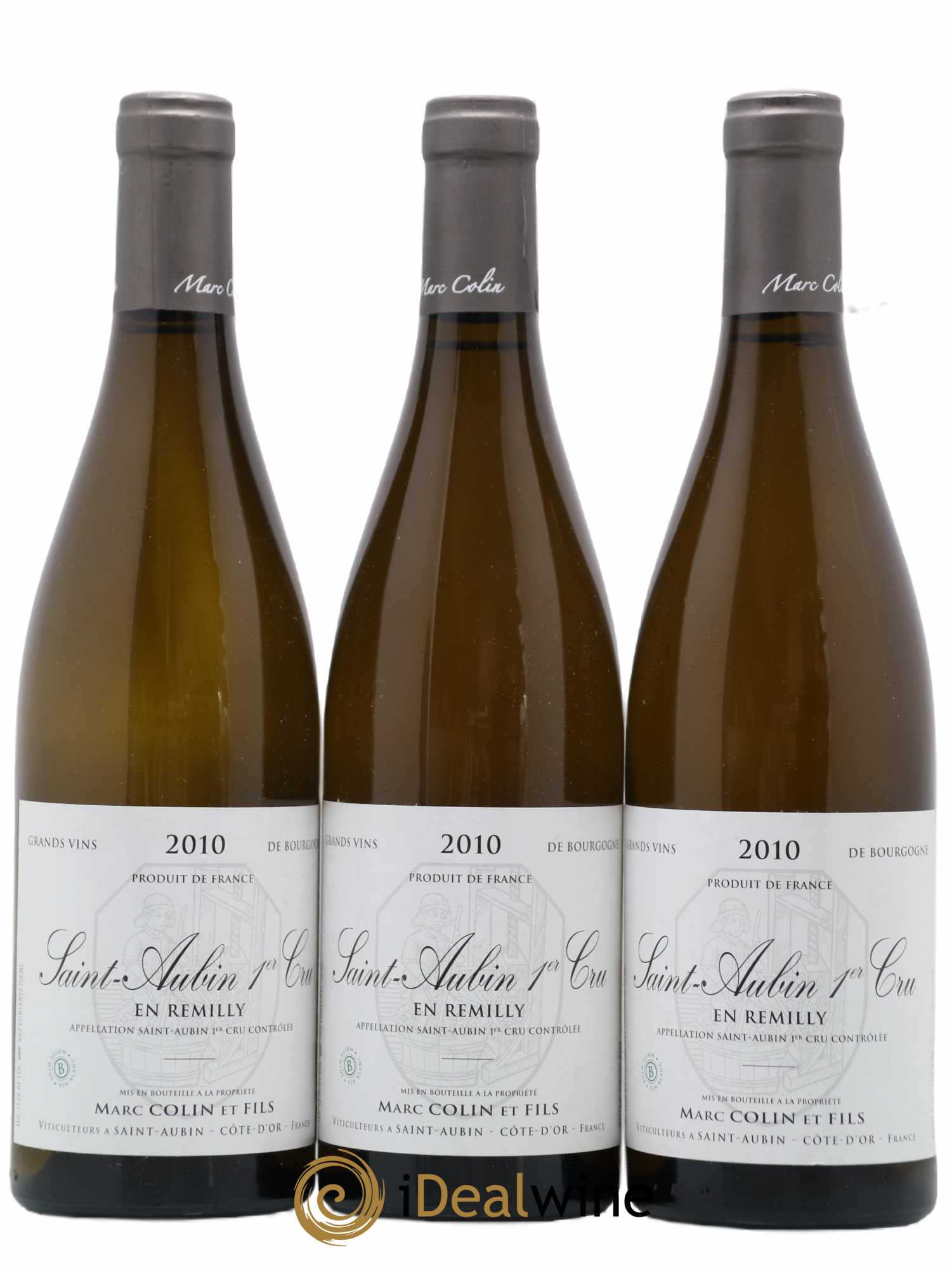 Saint-Aubin 1er Cru En Rémilly Marc Colin & Fils 2010 - Lot de 3 bouteilles - 0