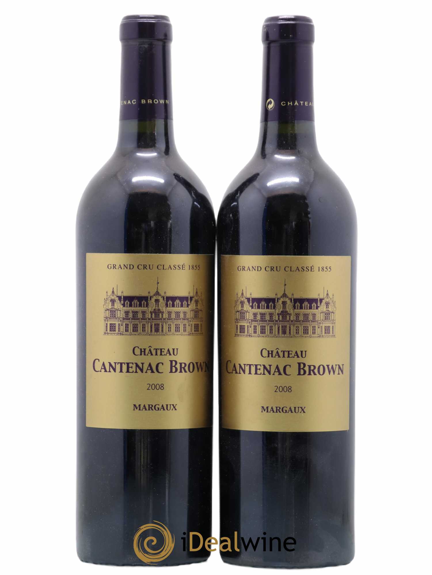 Château Cantenac Brown 3ème Grand Cru Classé 2008 - Lot de 2 bouteilles - 0