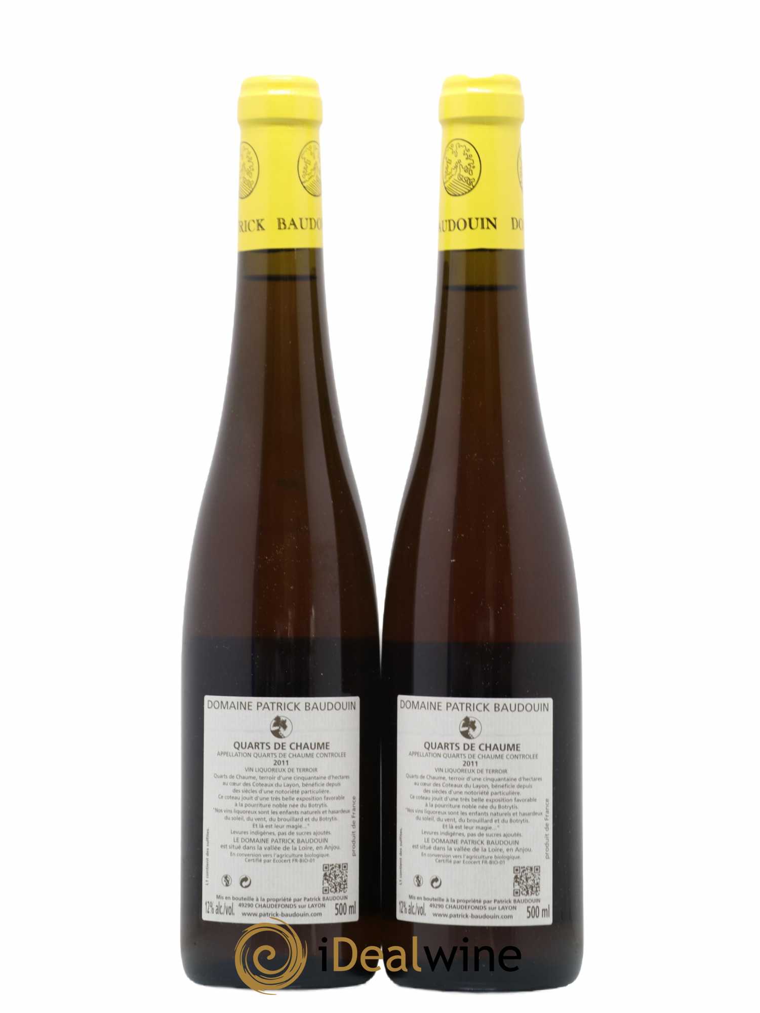 Quarts de Chaume Les Zersilles Baudoin 2011 - Lotto di 2 bottiglie - 1