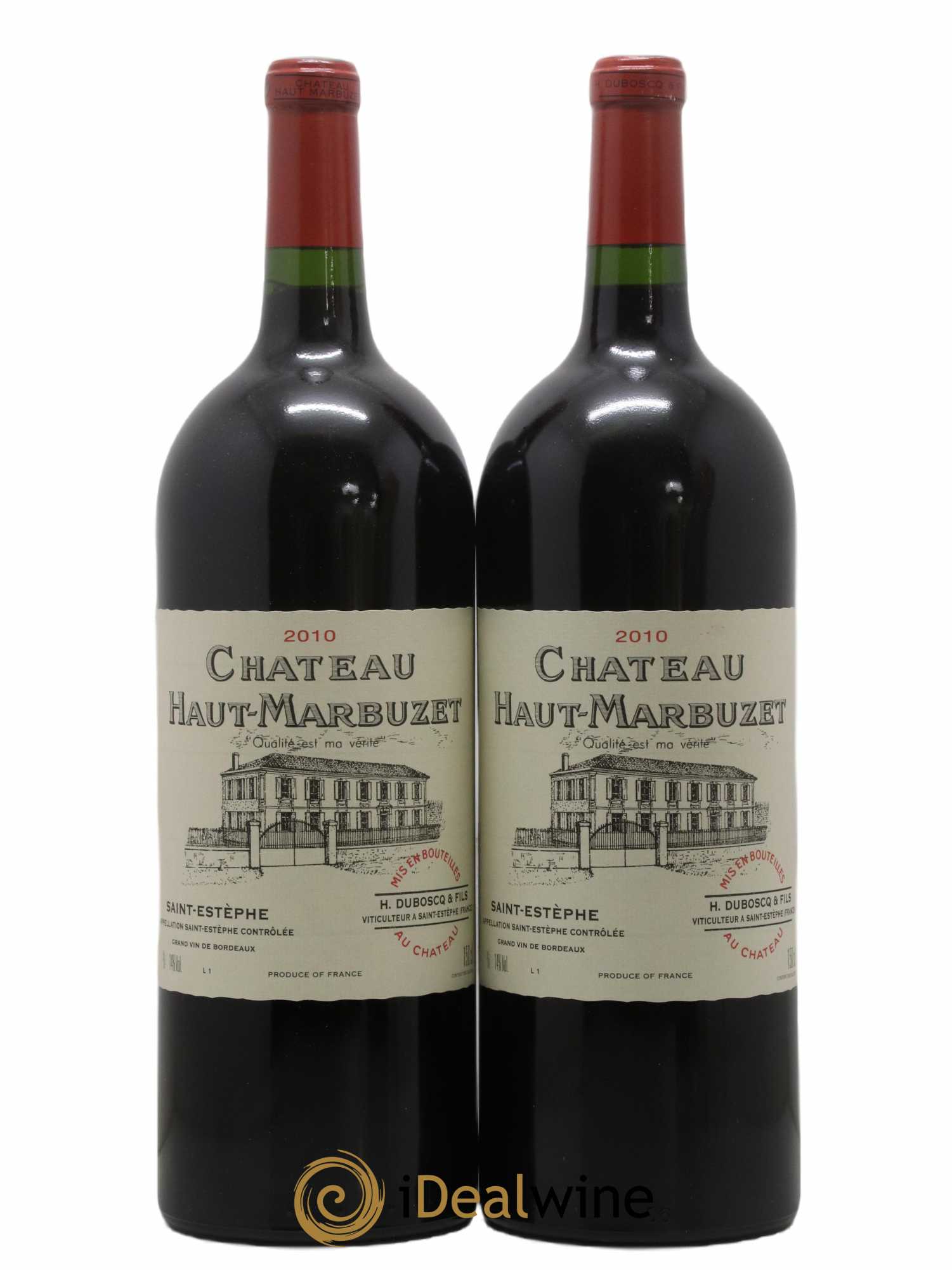Château Haut Marbuzet 2010 - Lot de 2 magnums - 0