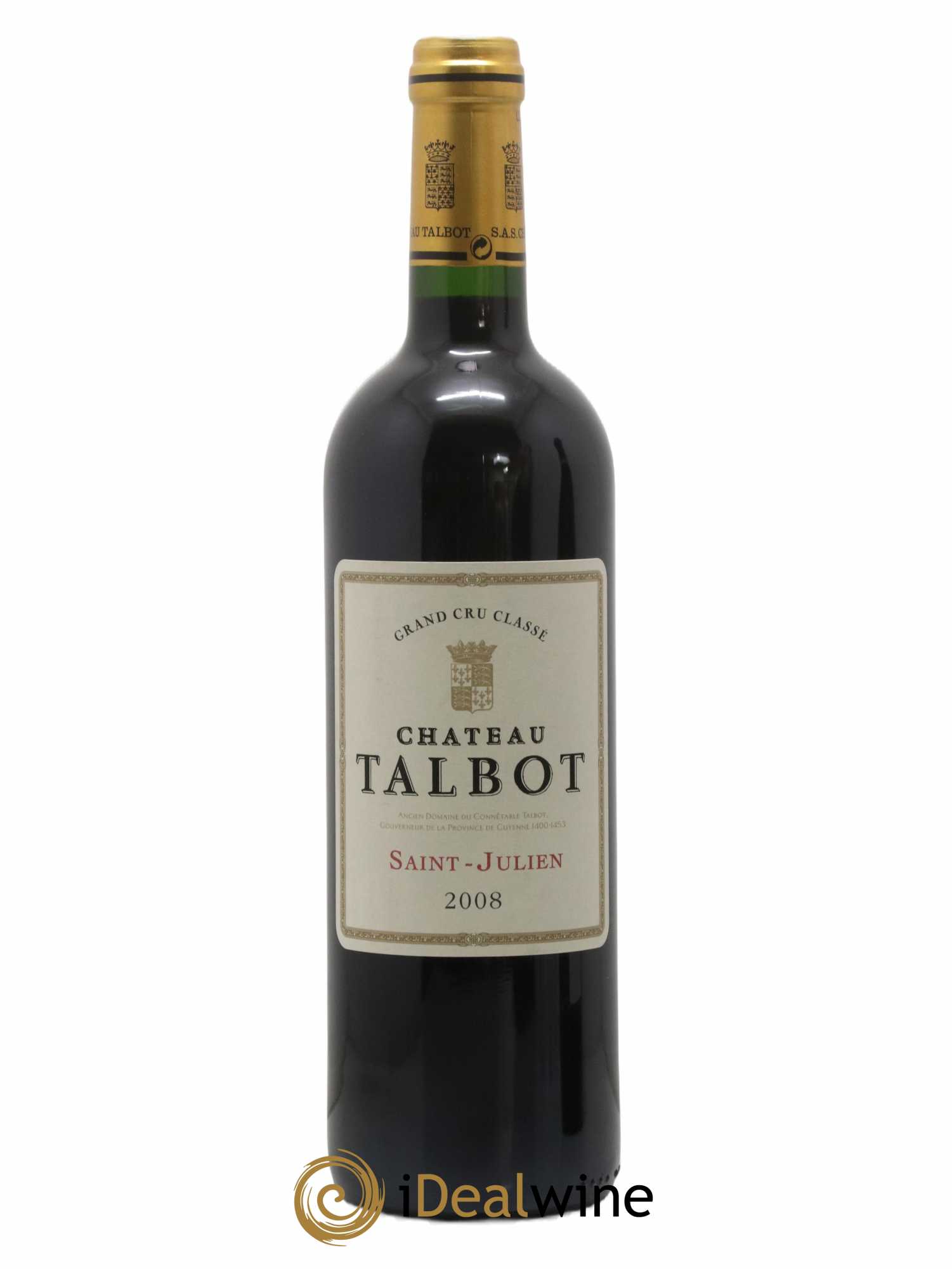Château Talbot 4ème Grand Cru Classé 2008 - Lot de 1 bouteille - 0