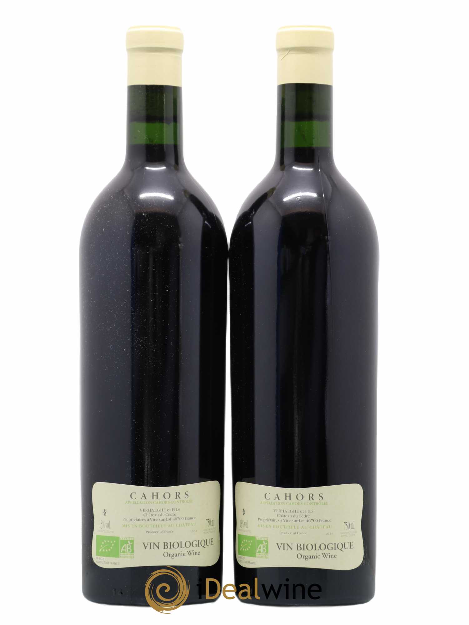 Cahors Château du Cèdre Cuvée Le Cèdre Pascal et Jean-Marc Verhaeghe 2014 - Lot de 2 bouteilles - 1