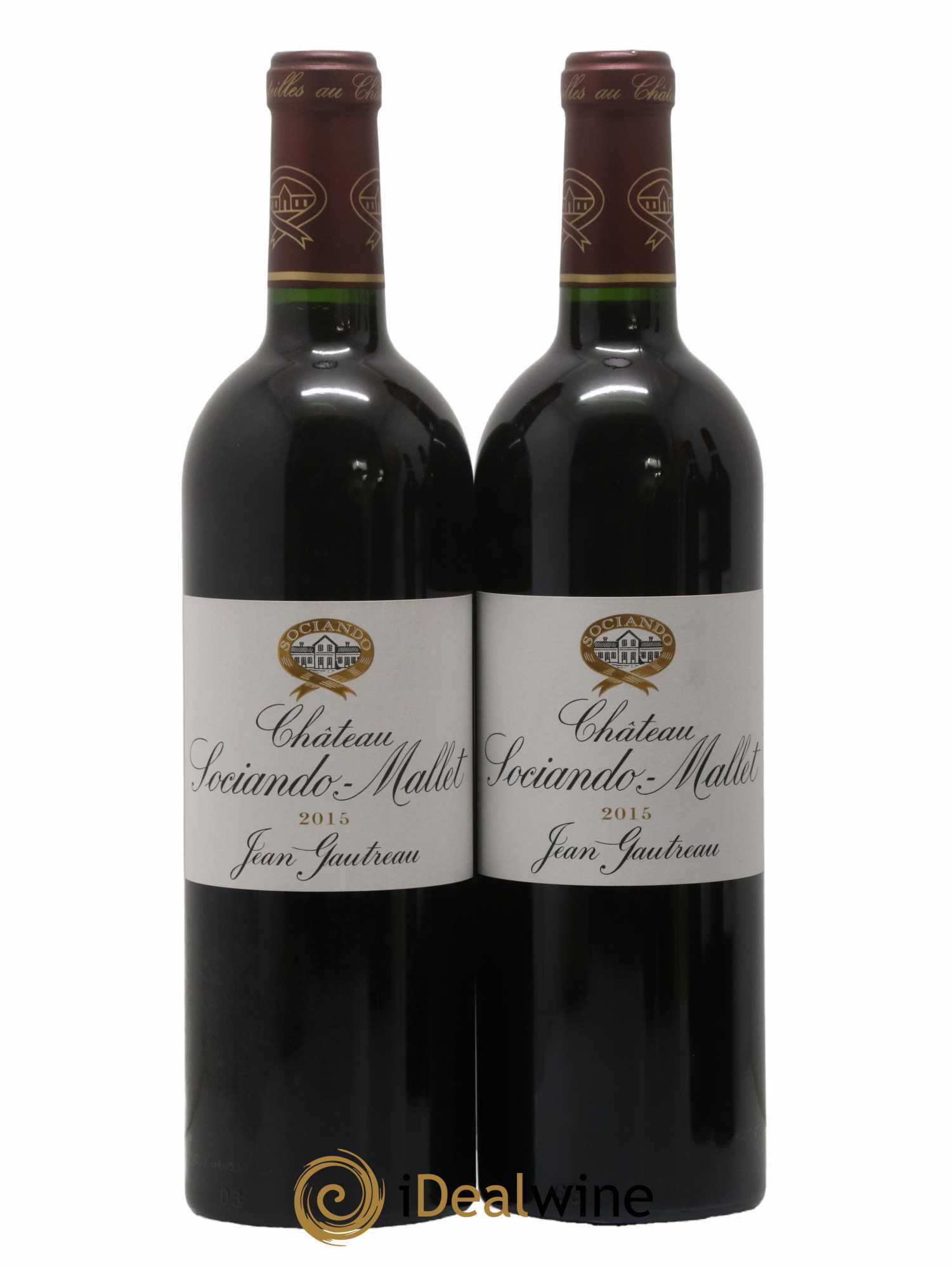 Château Sociando Mallet 2015 - Lot de 2 bouteilles - 0