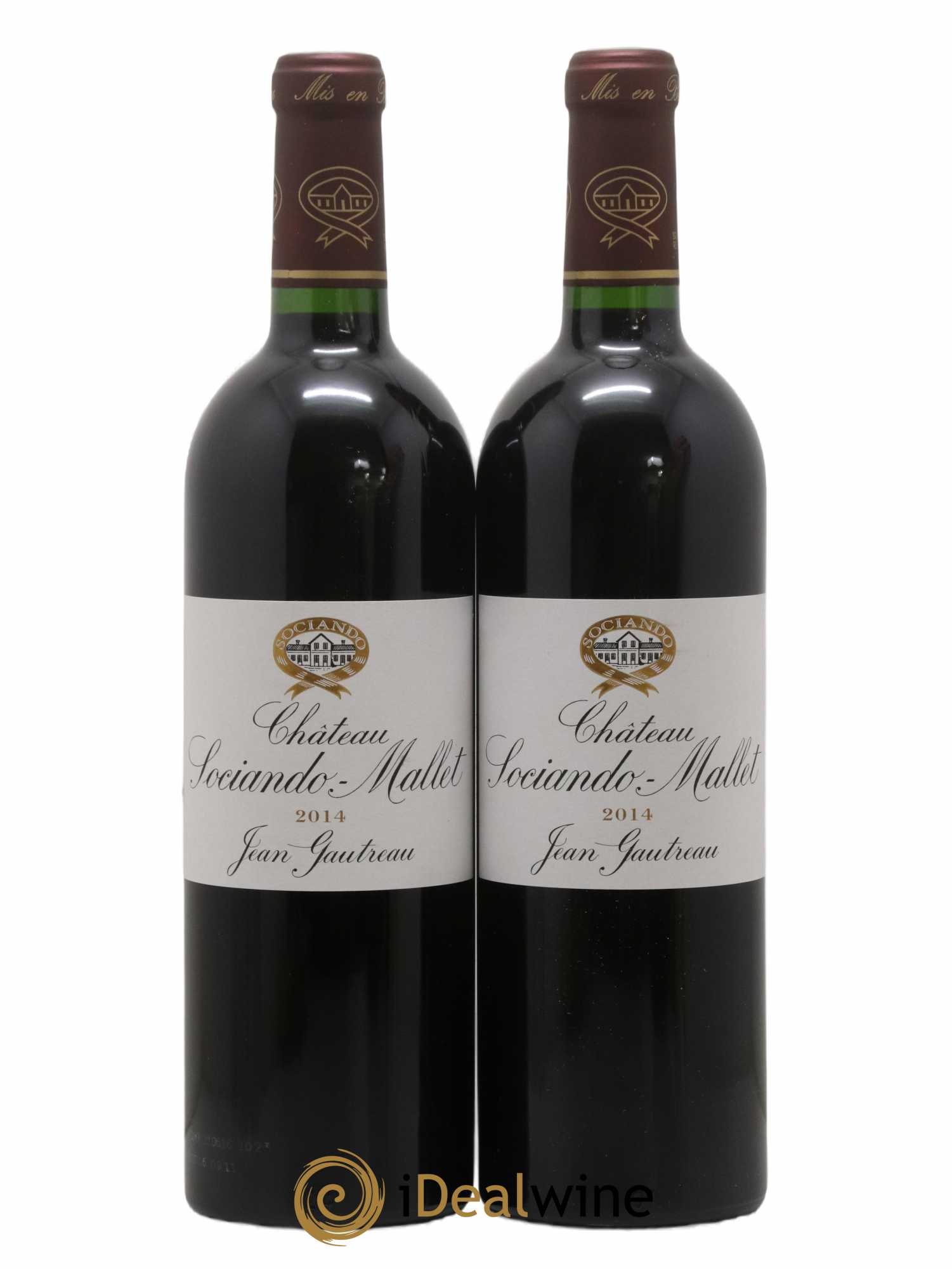 Château Sociando Mallet 2014 - Lot de 2 bouteilles - 0