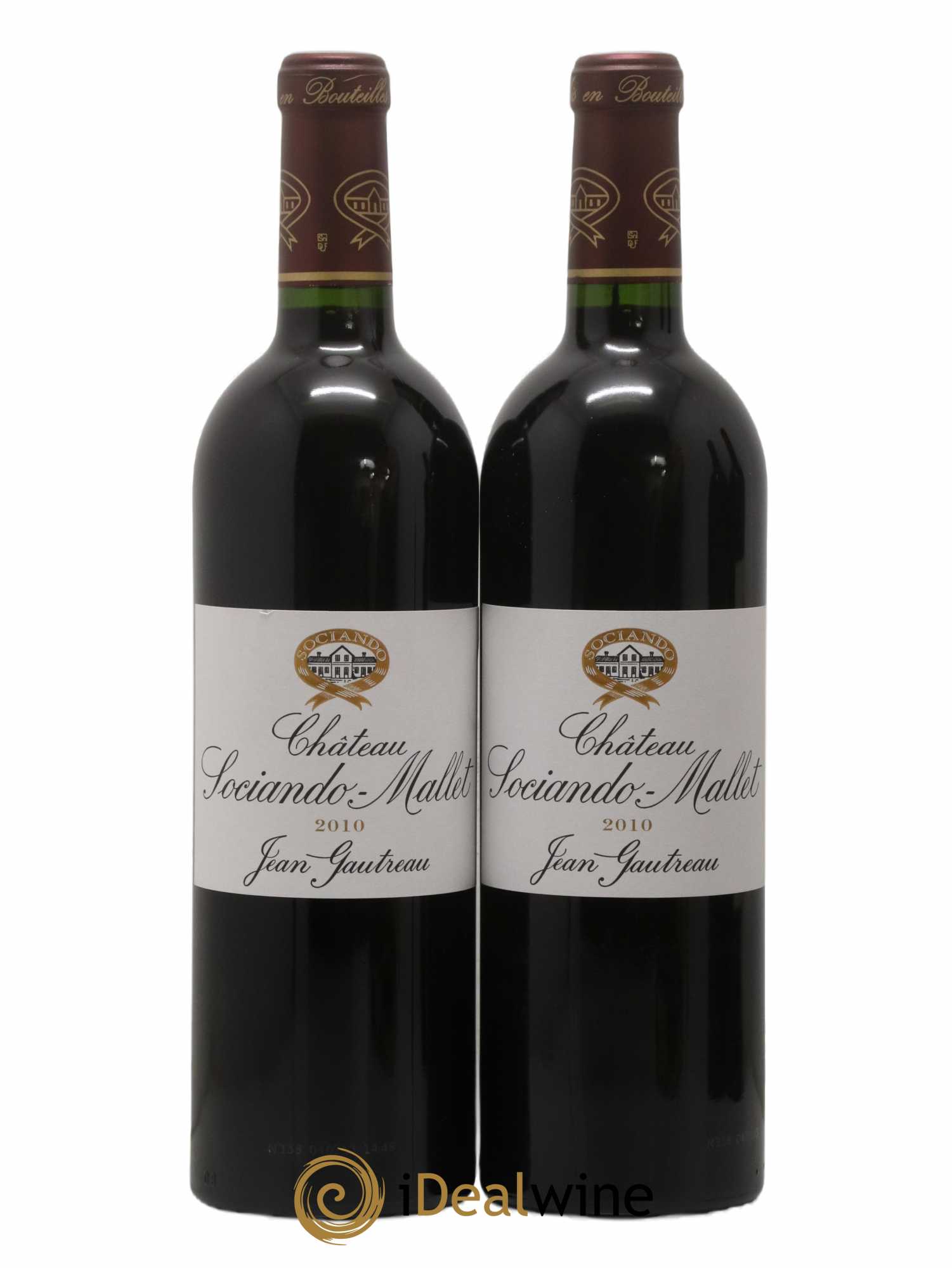 Château Sociando Mallet 2010 - Lot de 2 bouteilles - 0