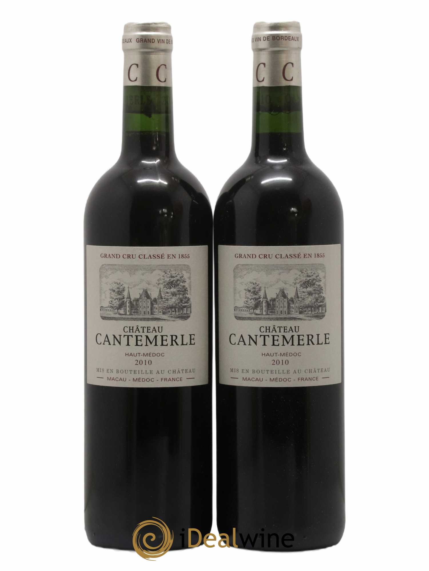 Château Cantemerle 5ème Grand Cru Classé 2010 - Lot de 2 bouteilles - 0