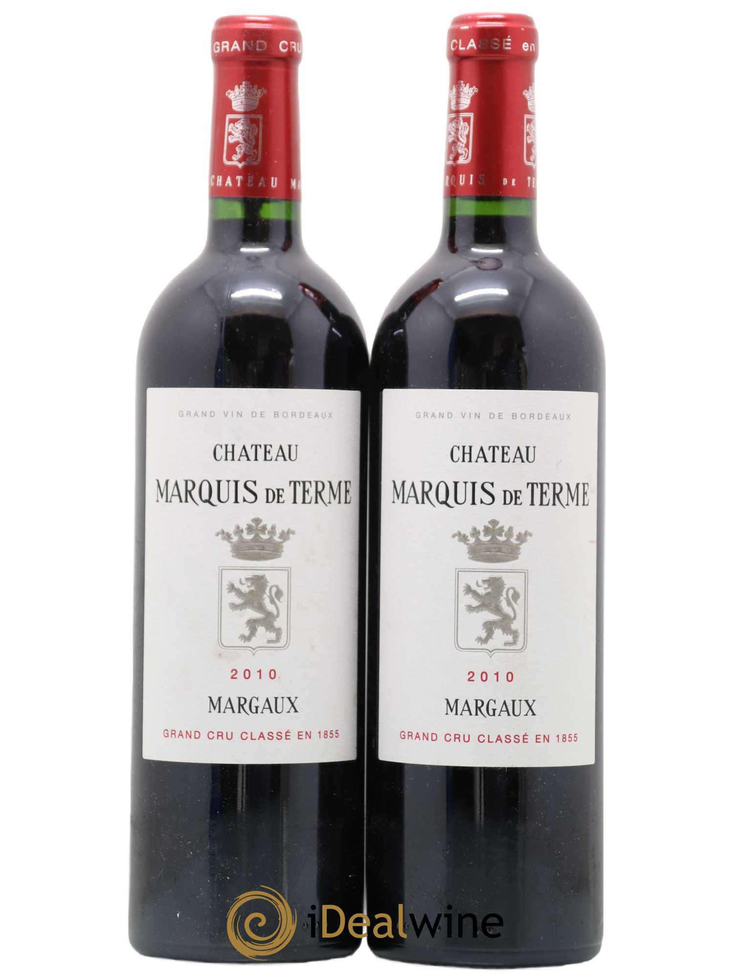 Château Marquis de Terme 4ème Grand Cru Classé 2010 - Lot de 2 bouteilles - 0