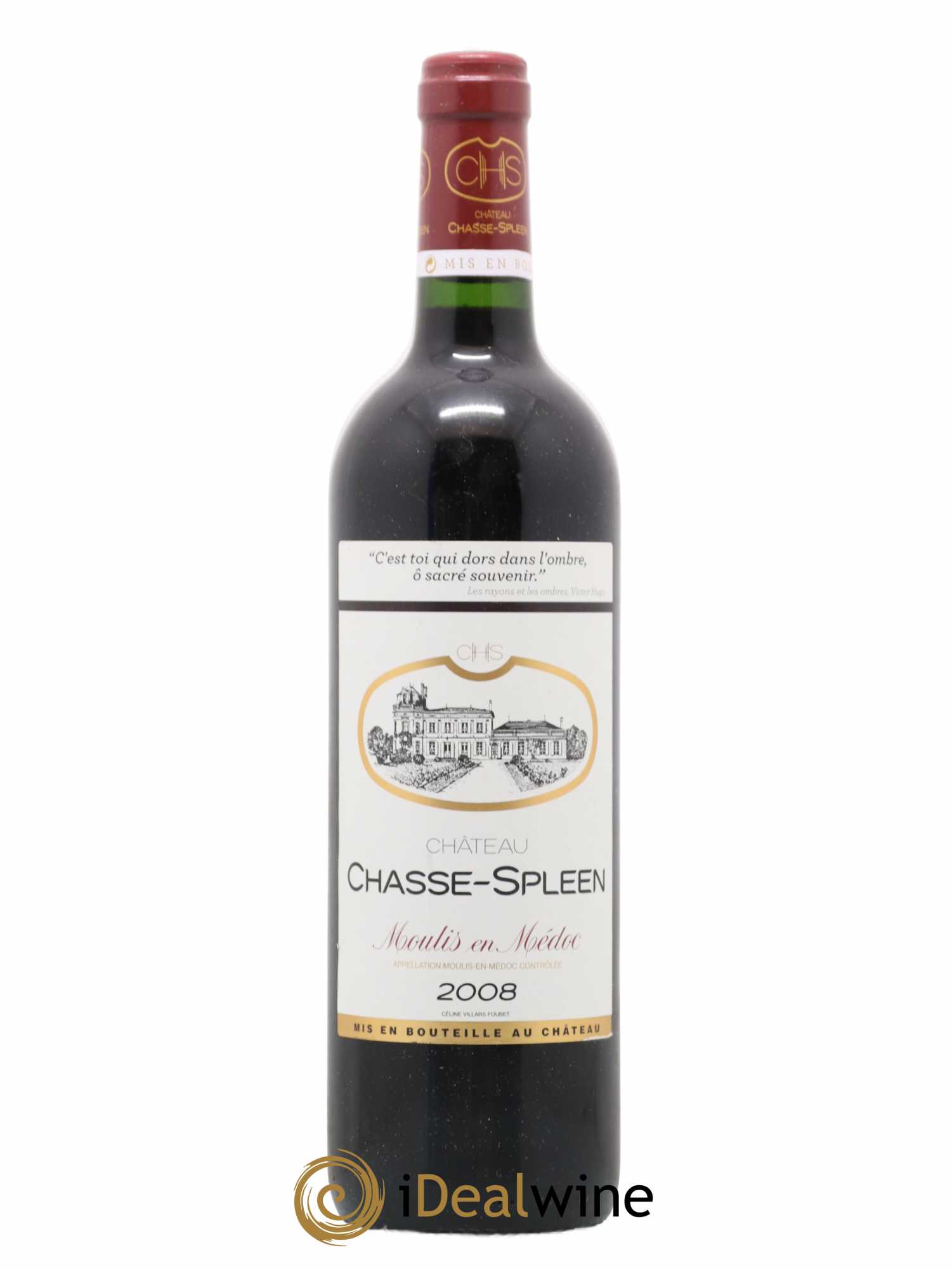 Château Chasse Spleen (sans prix de réserve) 2008 - Lot de 1 bouteille - 0