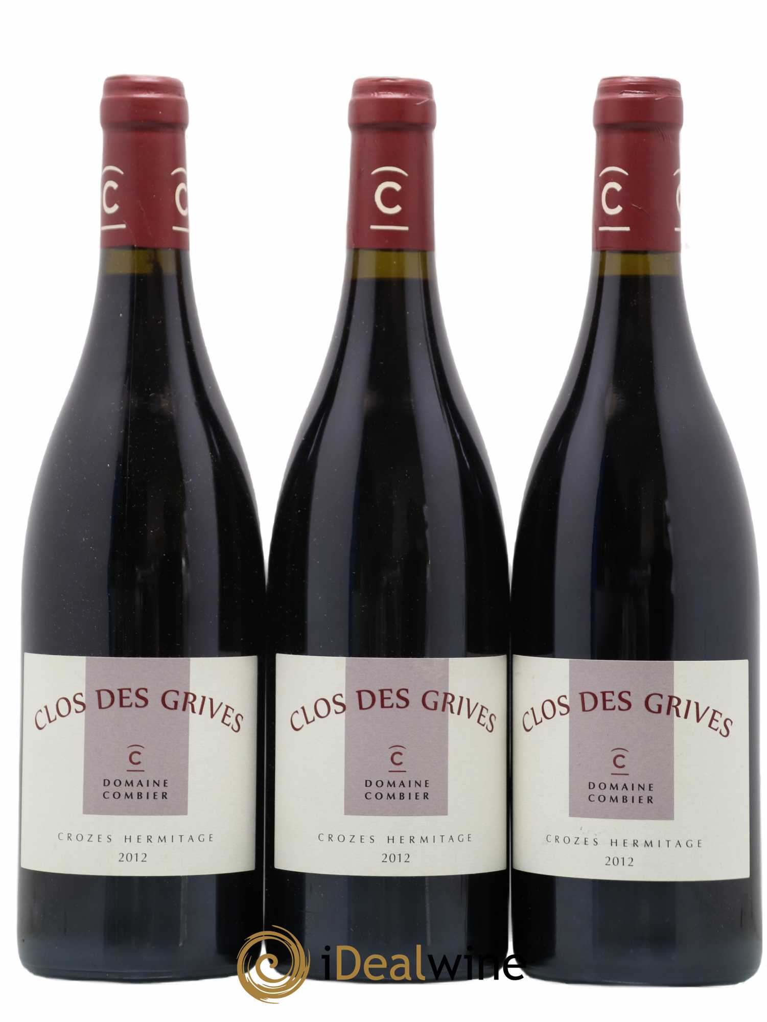 Crozes-Hermitage Clos des Grives Combier 2012 - Lot de 3 bouteilles - 0