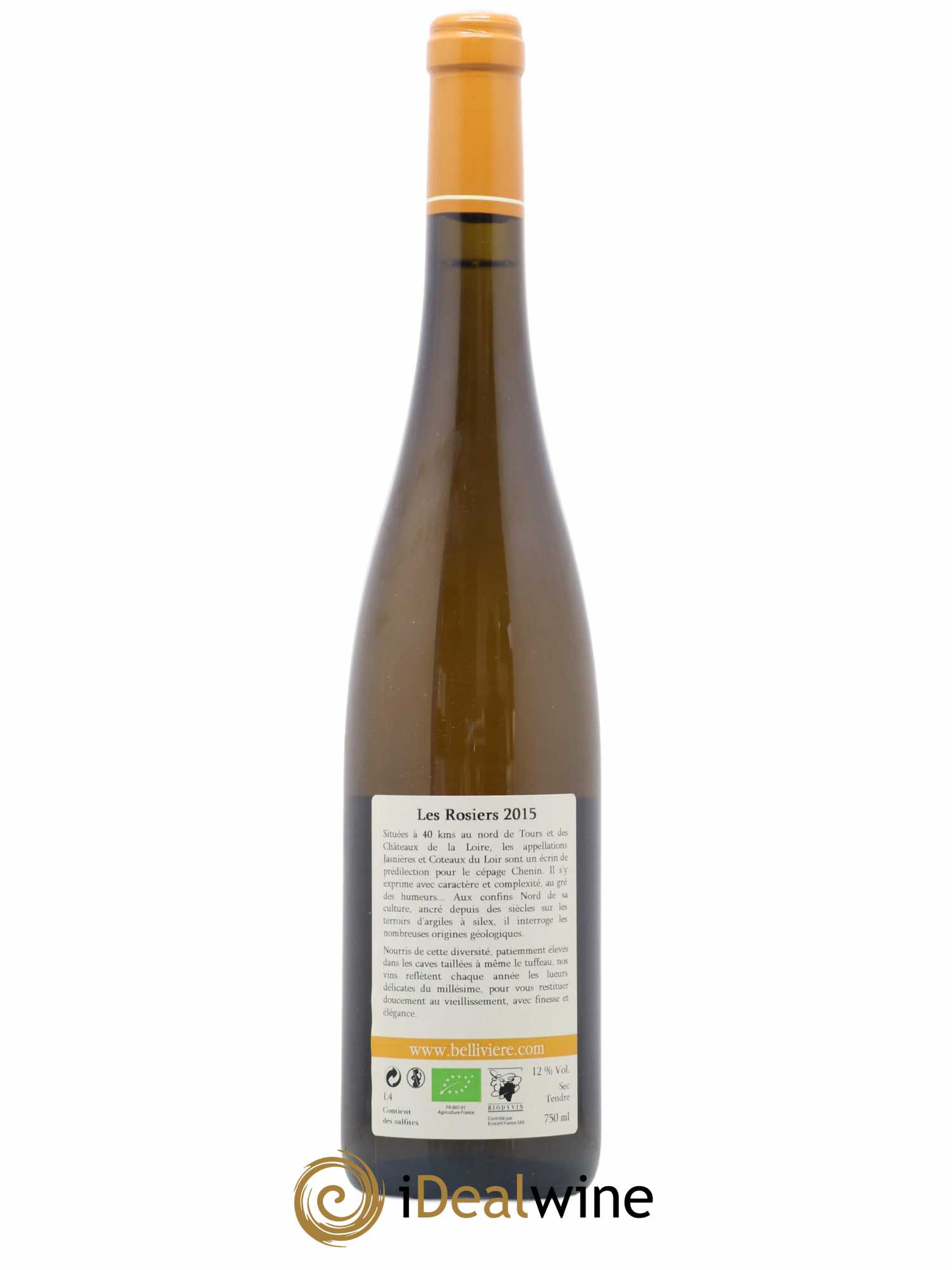 Jasnières Les Rosiers Domaine de Bellivière 2015 - Lot de 1 bouteille - 1