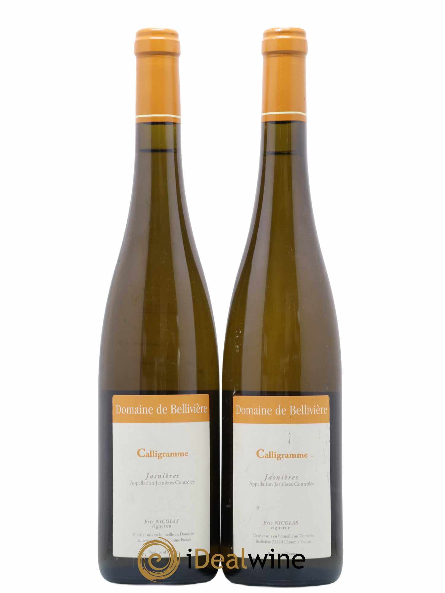Jasnières Calligramme Domaine de Bellivière 2014 - Lot de 2 bouteilles - 0