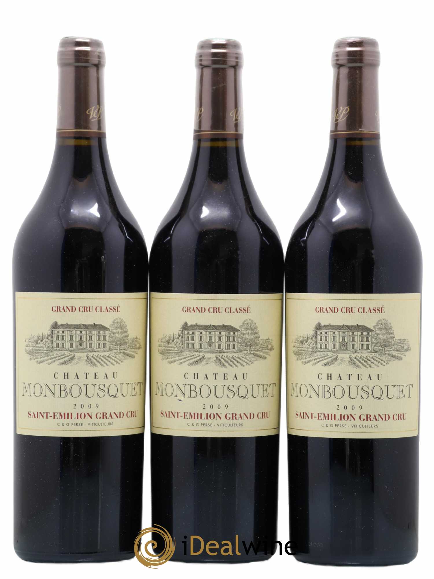 Château Monbousquet Grand Cru Classé 2009 - Lot de 3 bouteilles - 0
