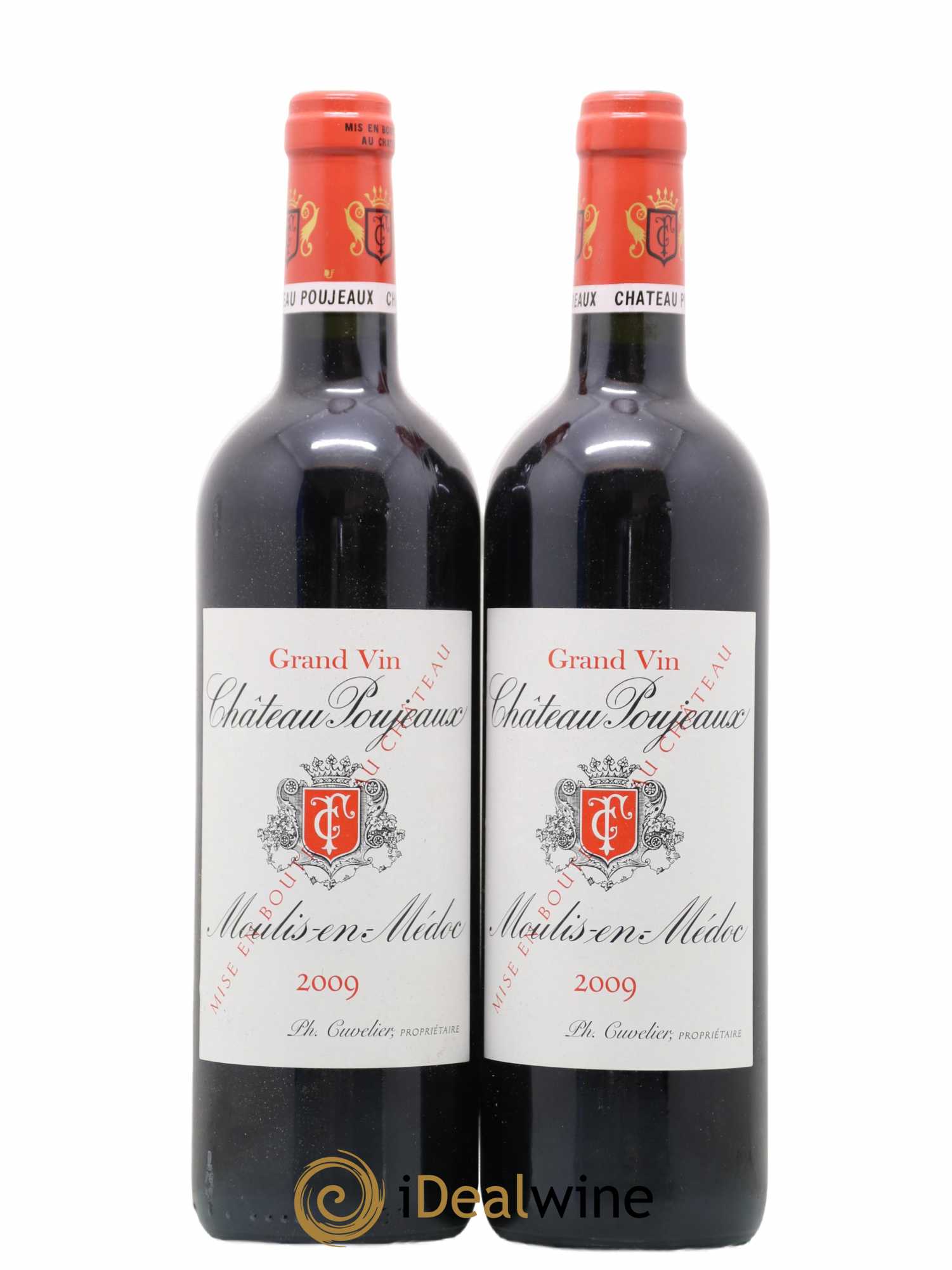 Château Poujeaux 2009 - Lot de 2 bouteilles - 0