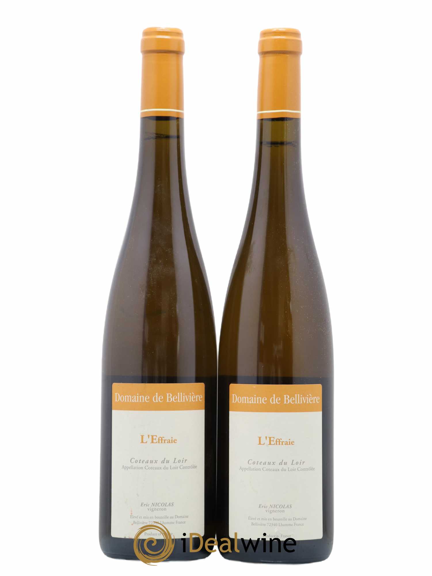 Coteaux du Loir L'Effraie Domaine de Bellivière 2015 - Lot de 2 bouteilles - 0