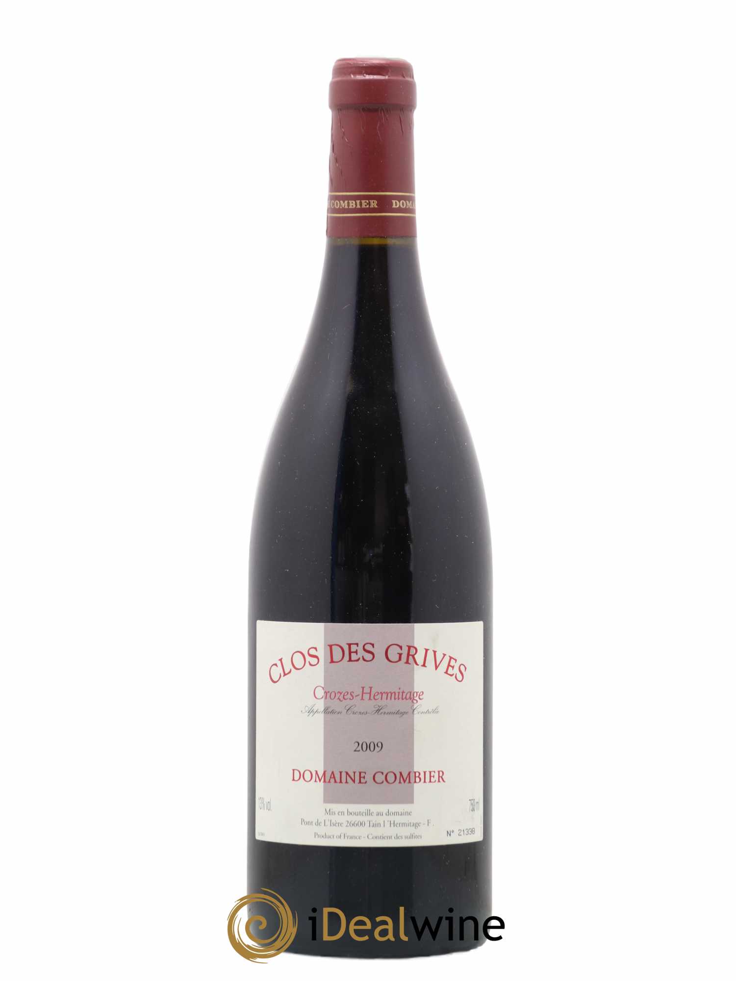 Crozes-Hermitage Clos des Grives Combier 2009 - Lot de 1 bouteille - 0