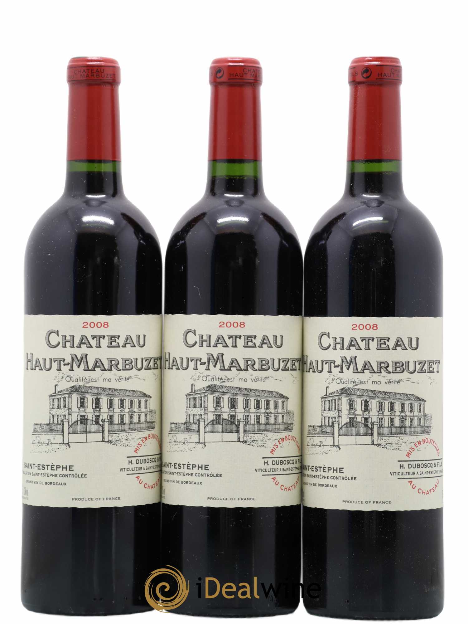 Château Haut Marbuzet 2008 - Lot de 6 bouteilles - 1