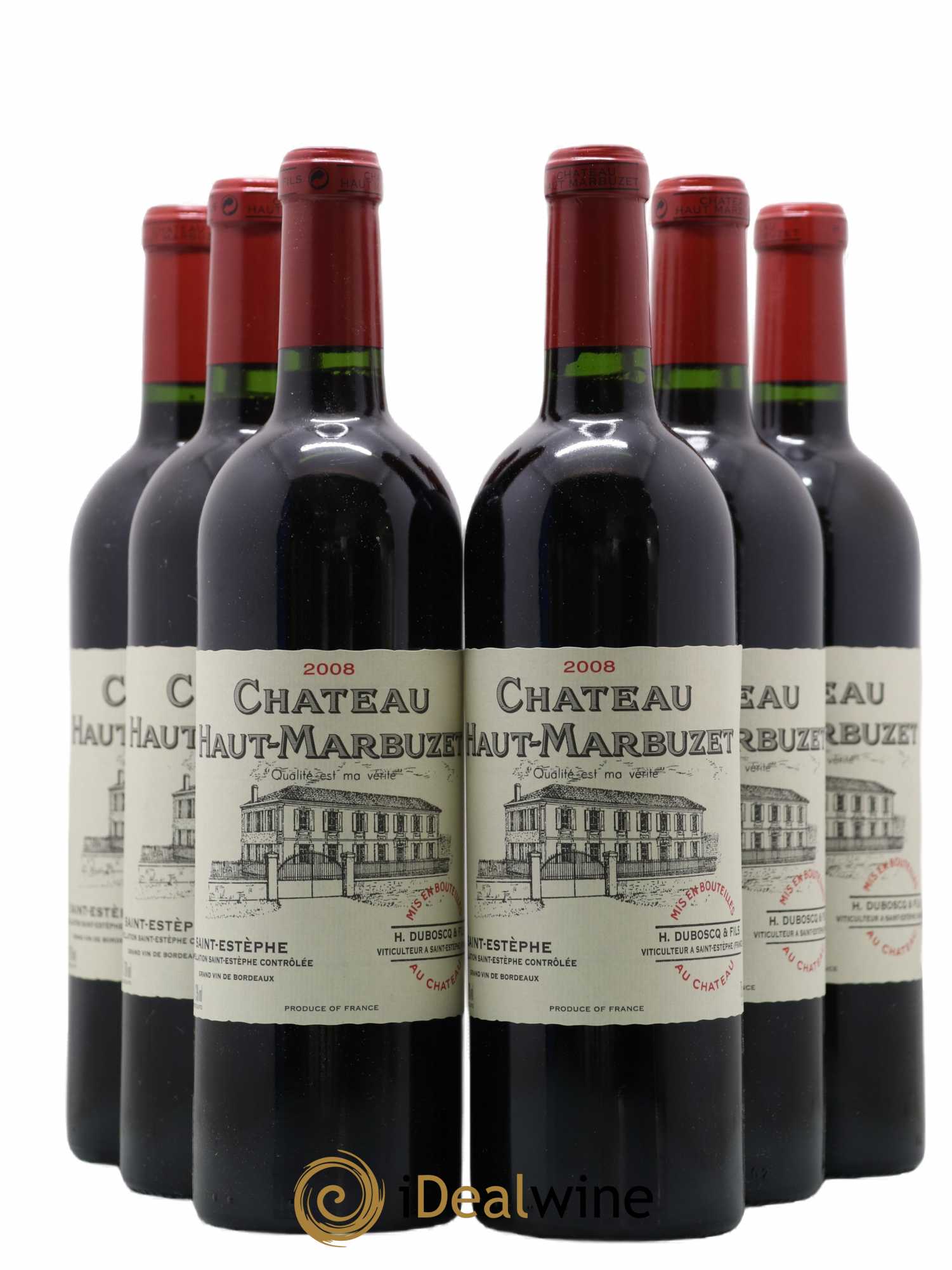 Château Haut Marbuzet 2008 - Lot de 6 bouteilles - 0