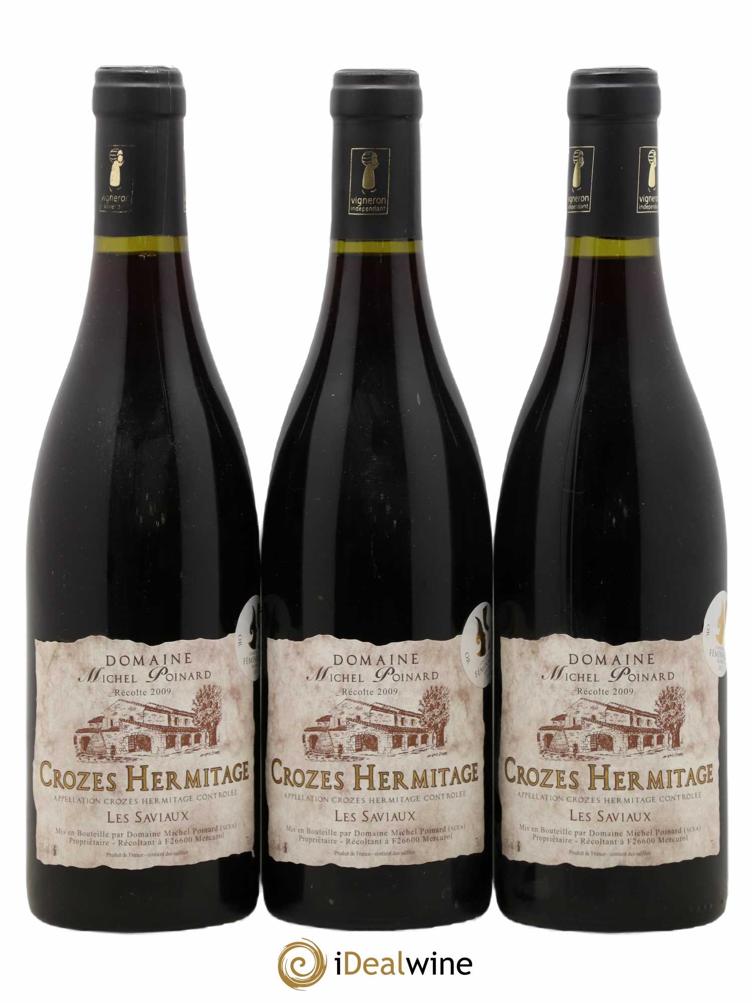 Crozes-Hermitage Domaine Michel Poignard Les Saviaux 2009 - Posten von 3 Flaschen - 0