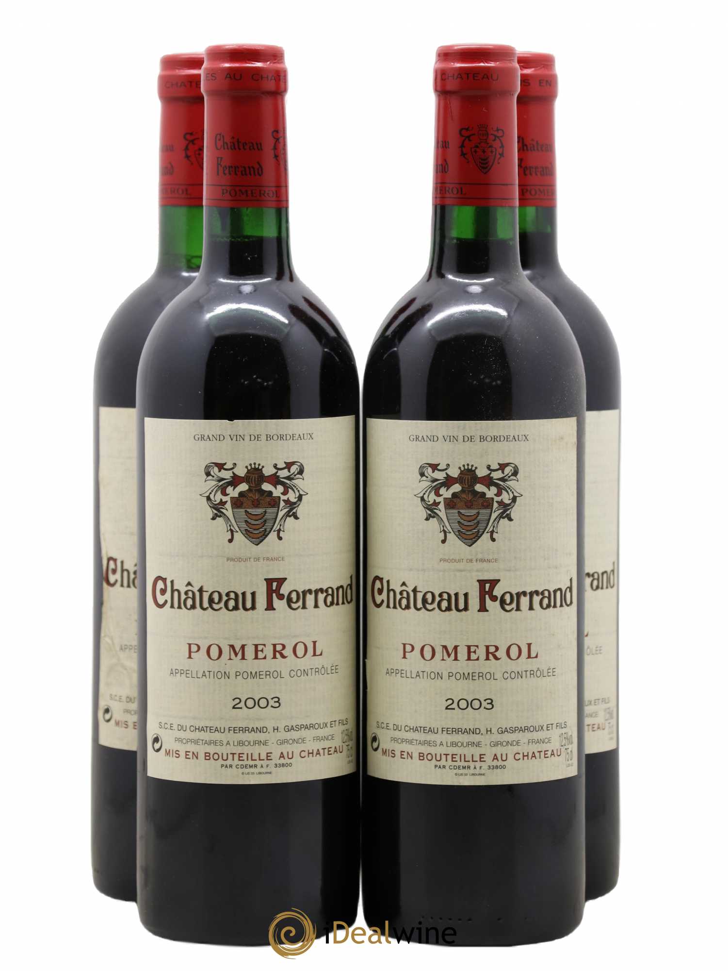Château Ferrand 2003 - Lot de 4 bouteilles - 0