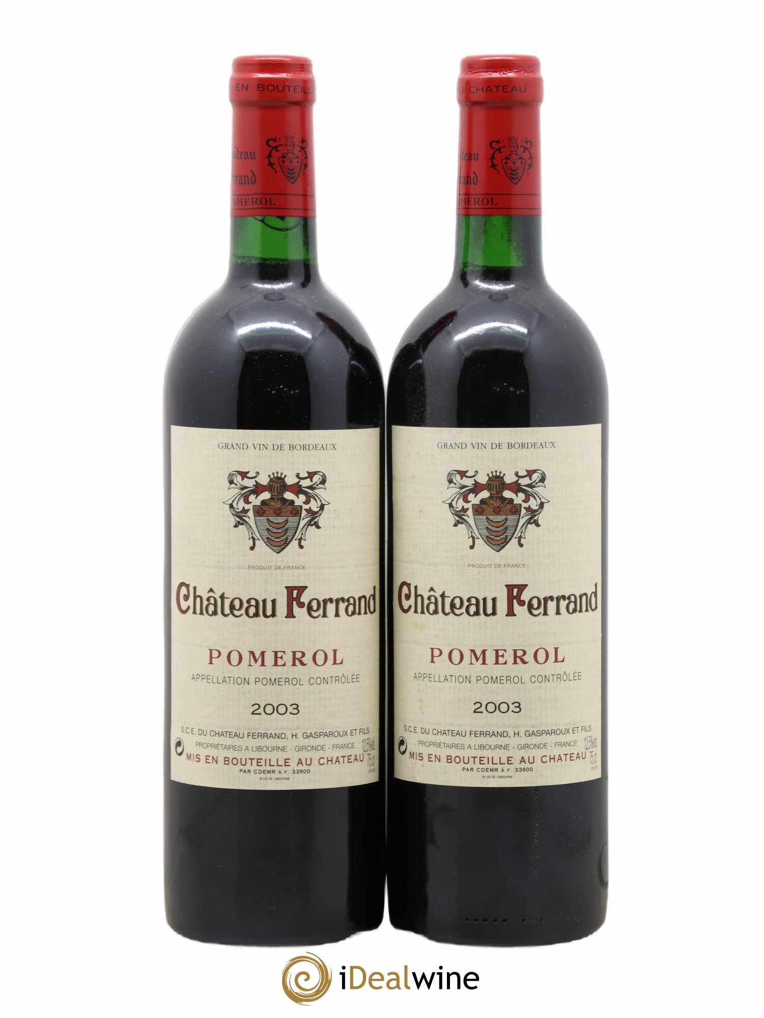 Château Ferrand 2003 - Posten von 2 Flaschen - 0