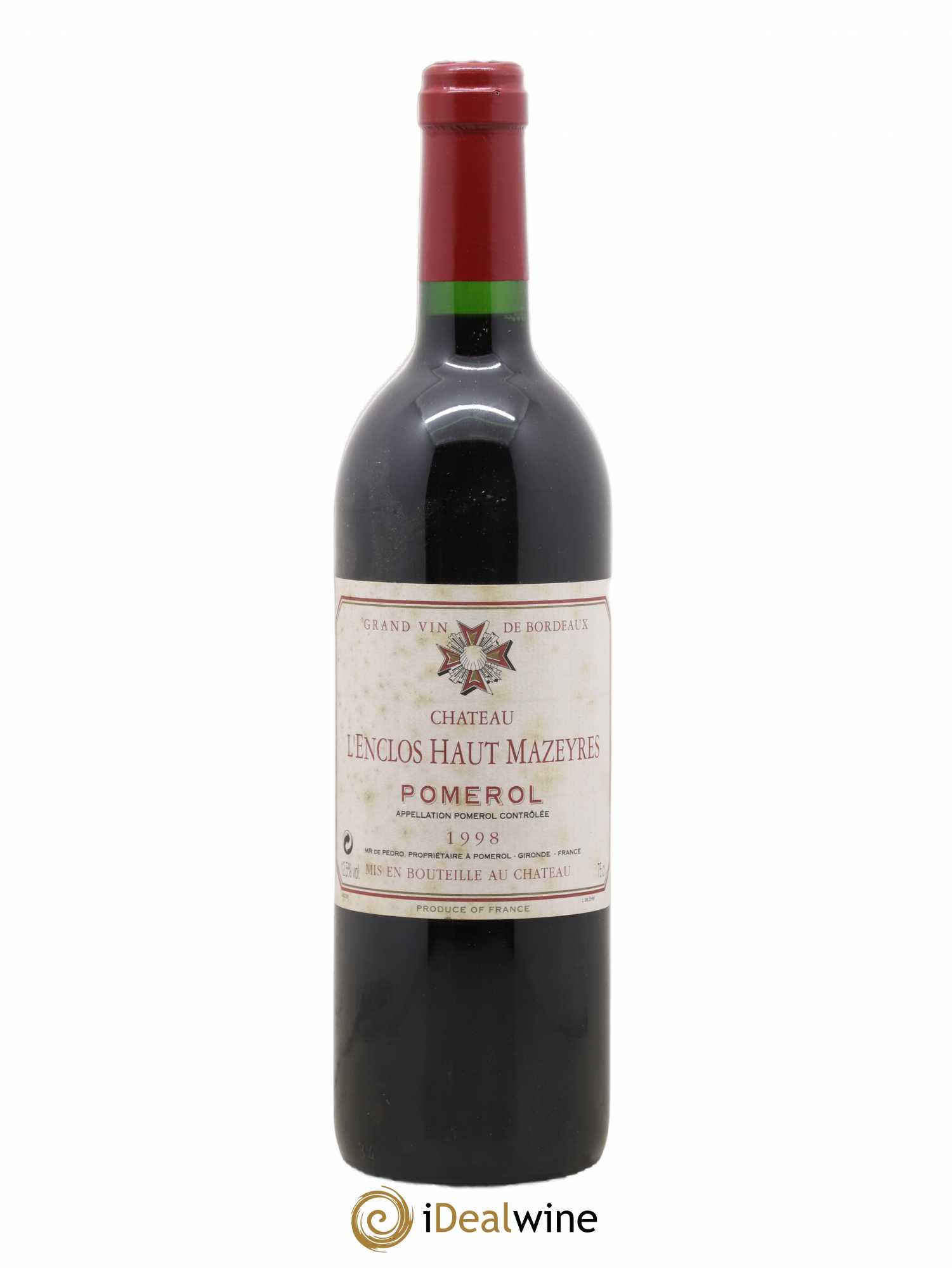 Château l' Enclos Haut Mazeyres 1998 - Lot de 1 bouteille - 0