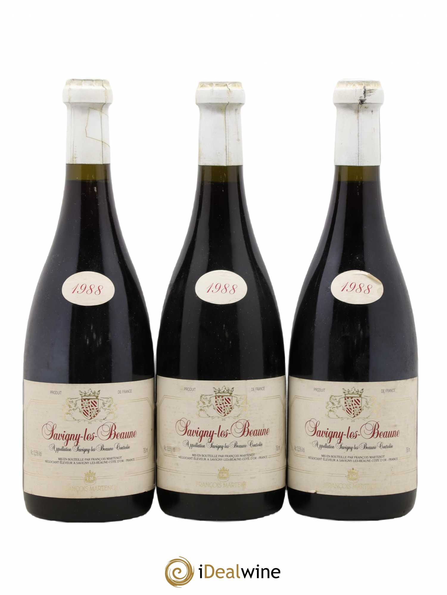 Savigny-lès-Beaune François Martenot 1988 - Lot de 3 bouteilles - 0