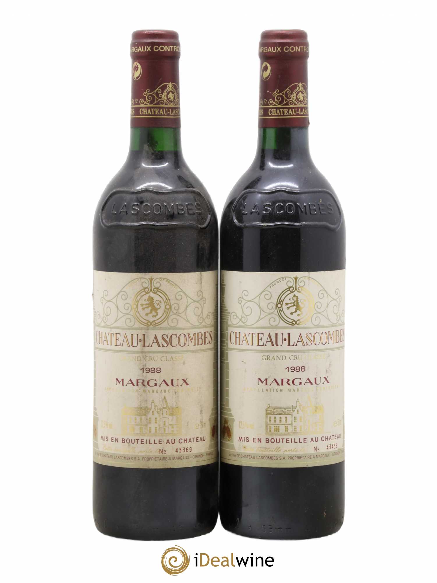 Château Lascombes 2ème Grand Cru Classé 1988 - Lot de 2 bouteilles - 0