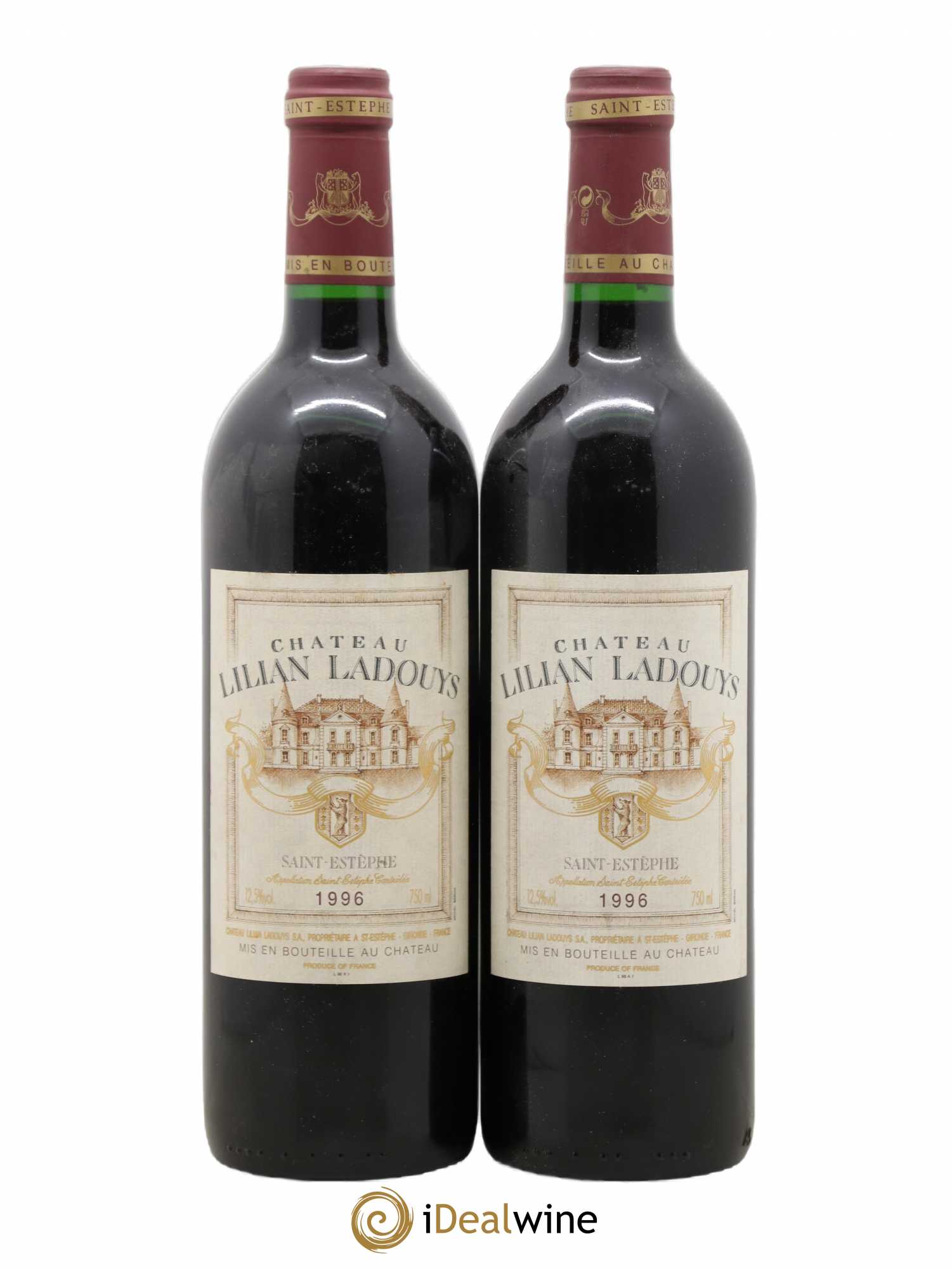 Château Lilian Ladouys Cru Bourgeois (sans prix de réserve) 1996 - Lot de 2 bouteilles - 0