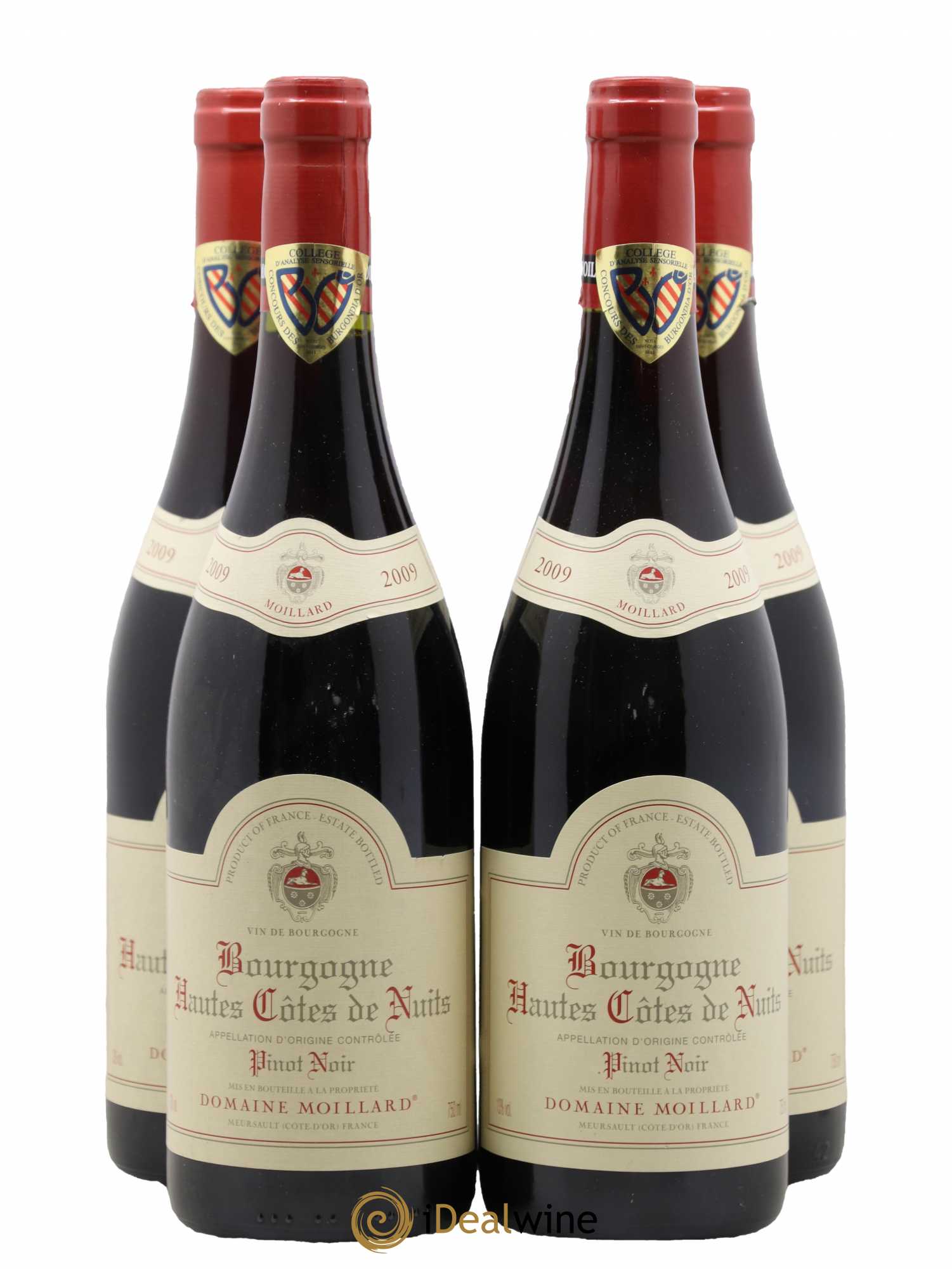 Hautes-Côtes de Nuits Domaine Moillard 2009 - Lot de 4 bouteilles - 0