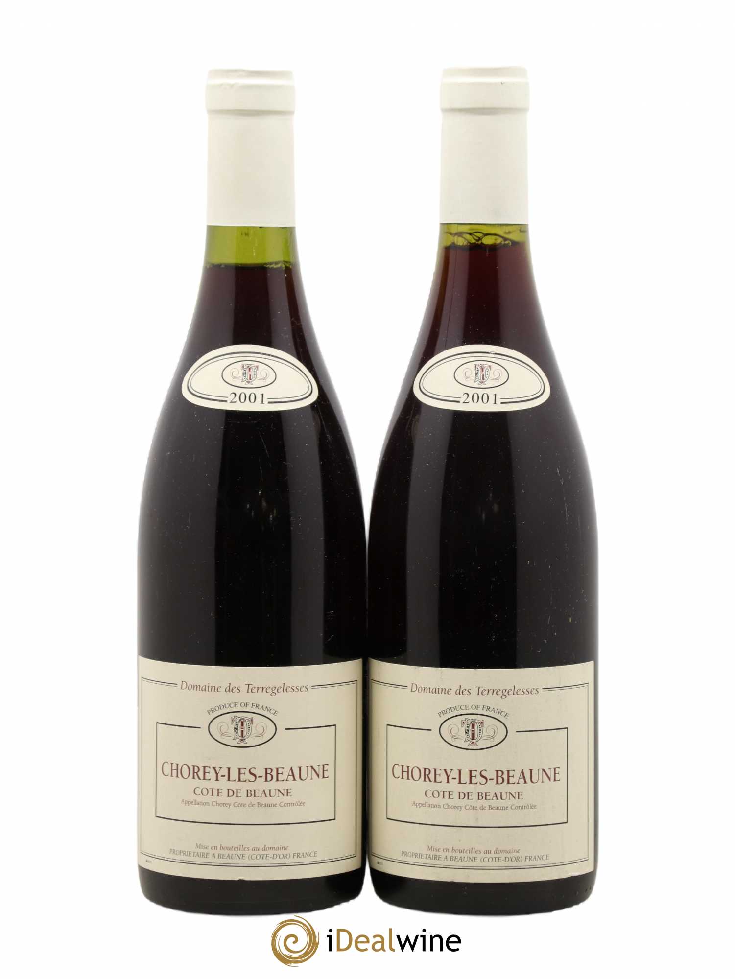 Chorey-lès-Beaune Domaine Des Terregelesses 2001 - Posten von 2 Flaschen - 0