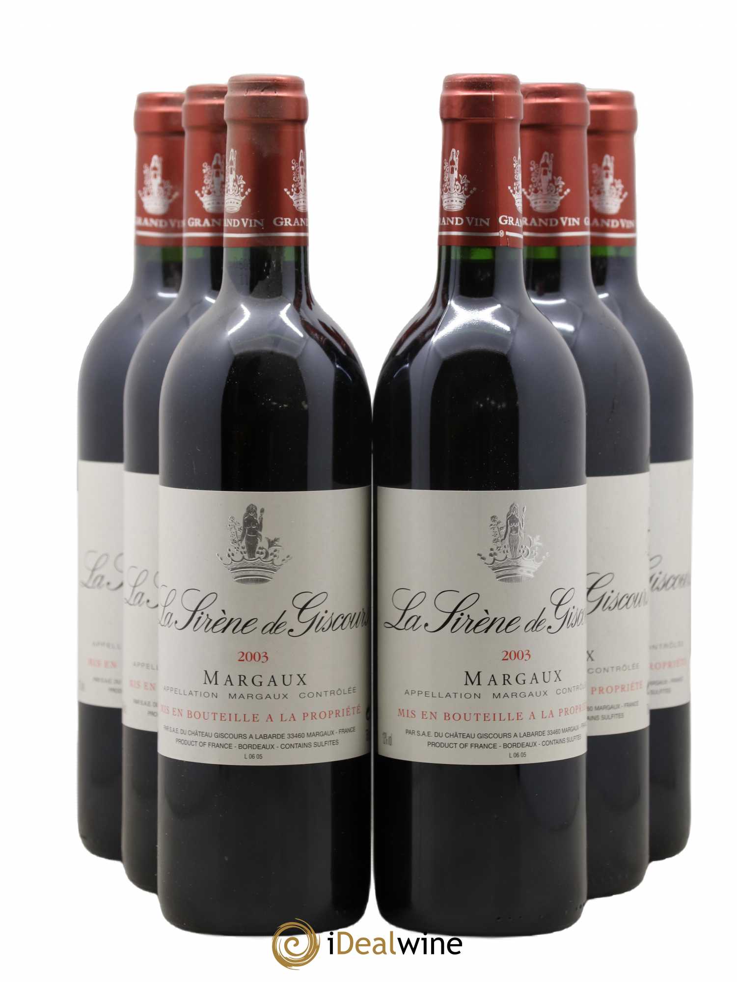 La Sirène de Giscours 2003 - Lot de 6 bouteilles - 0