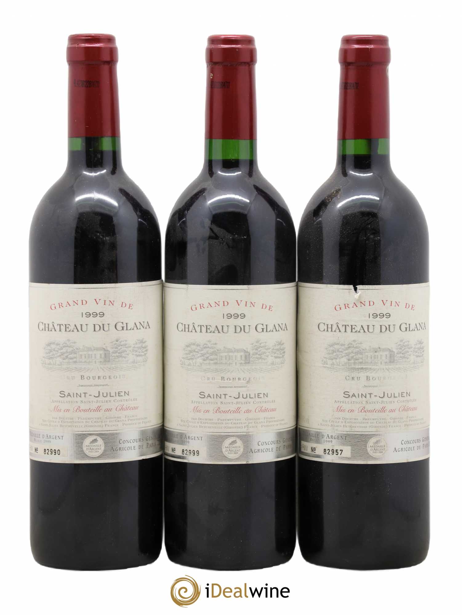 Château du Glana 1999 - Lot de 3 bouteilles - 0