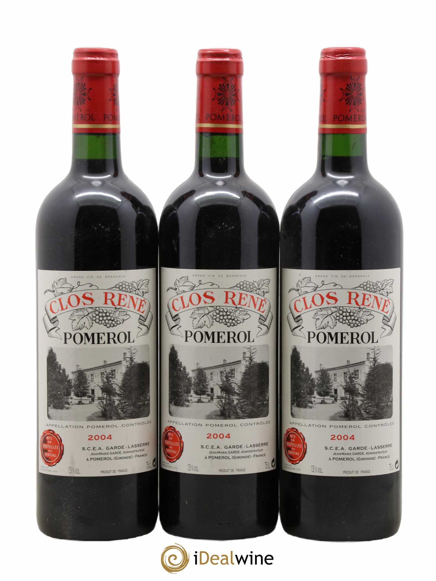 Clos René 2004 - Lot of 6 bottles - 1