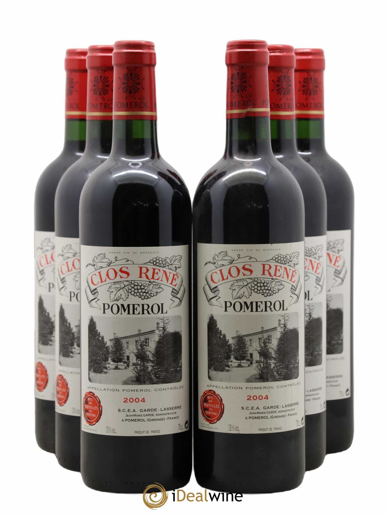 Clos René 2004 - Lot of 6 bottles - 0