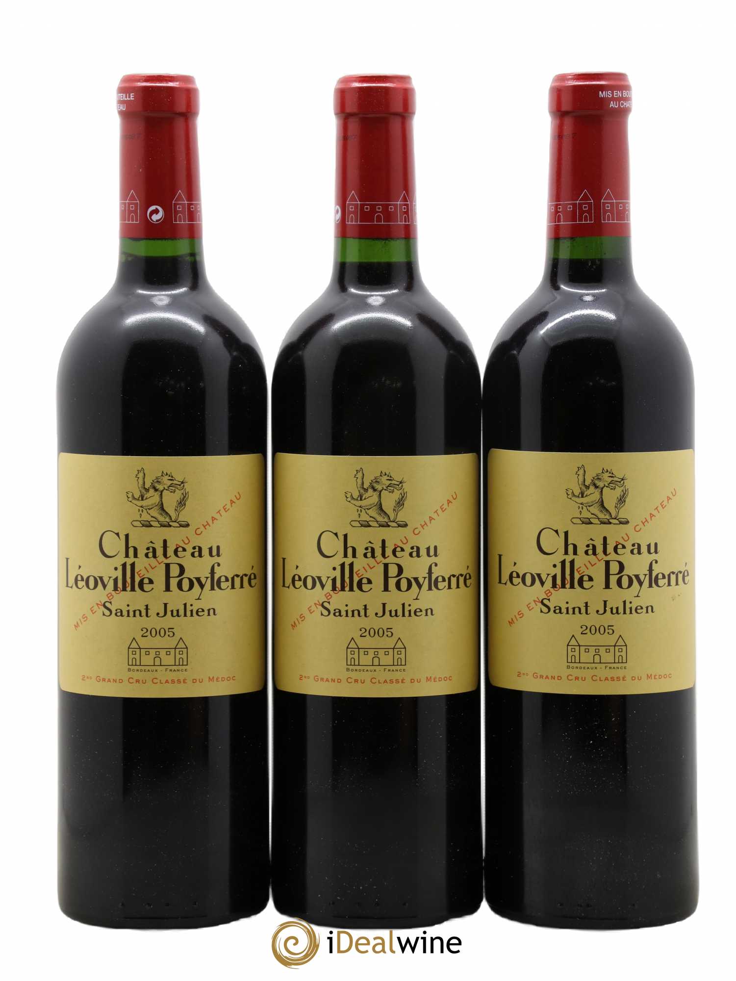 Château Léoville Poyferré 2ème Grand Cru Classé 2005 - Lot de 6 bouteilles - 1