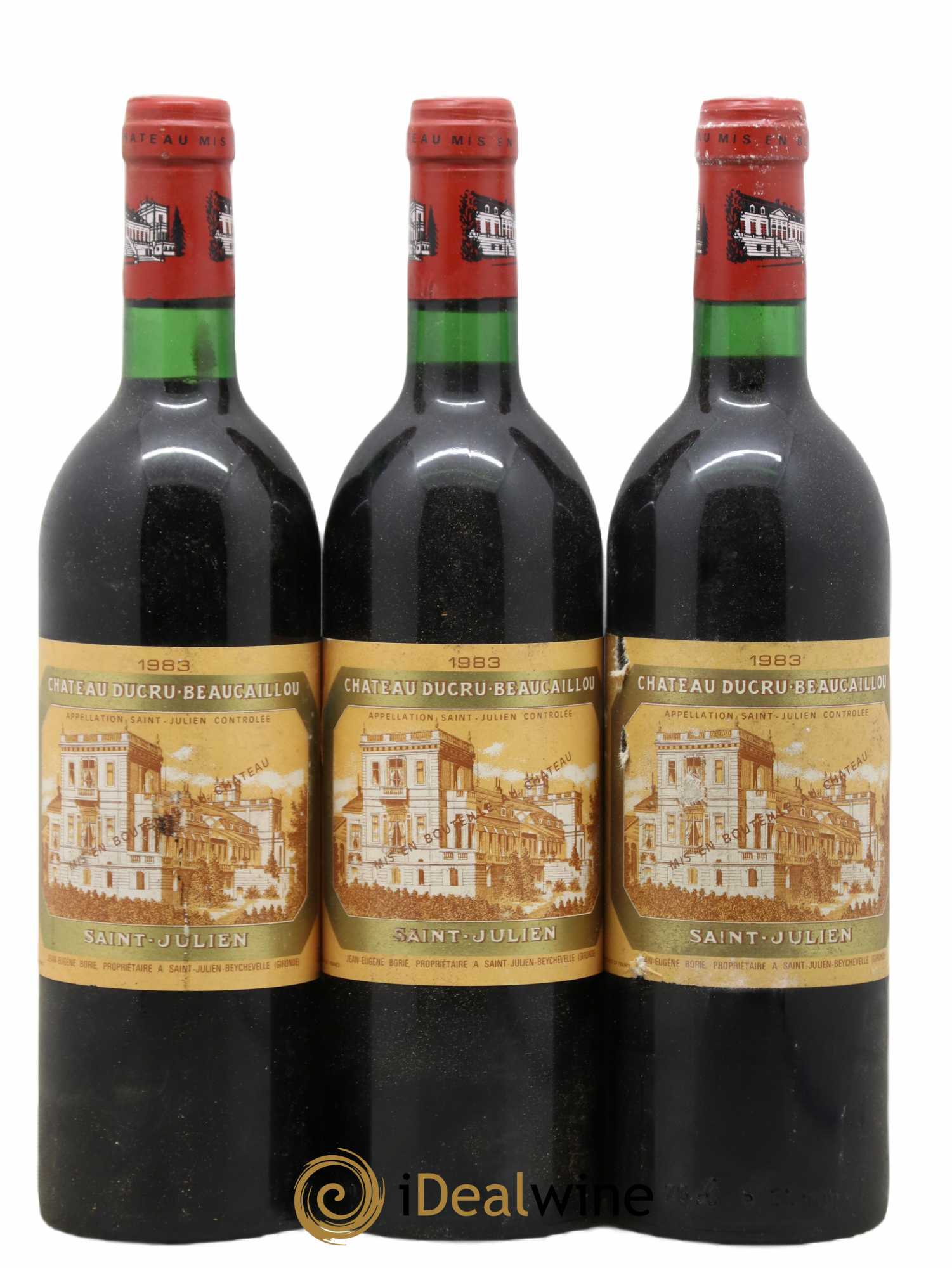 Château Ducru Beaucaillou 2ème Grand Cru Classé 1983 - Lot de 3 bouteilles - 0
