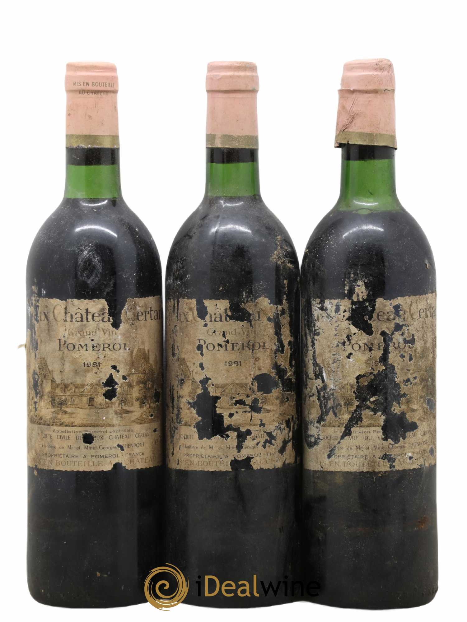 Vieux Château Certan 1981 - Lot de 3 bouteilles - 0