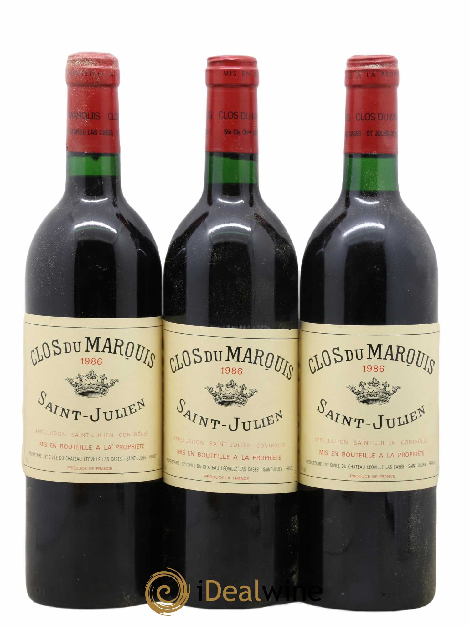 Clos du Marquis 1986 - Lot de 3 bouteilles - 0