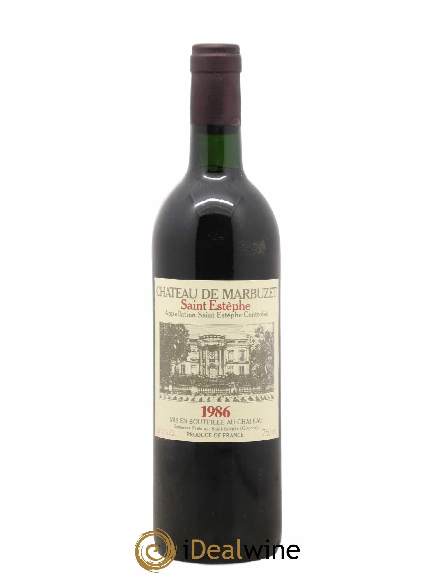 Château de Marbuzet Cru Bourgeois 1986 - Lot de 1 bouteille - 0
