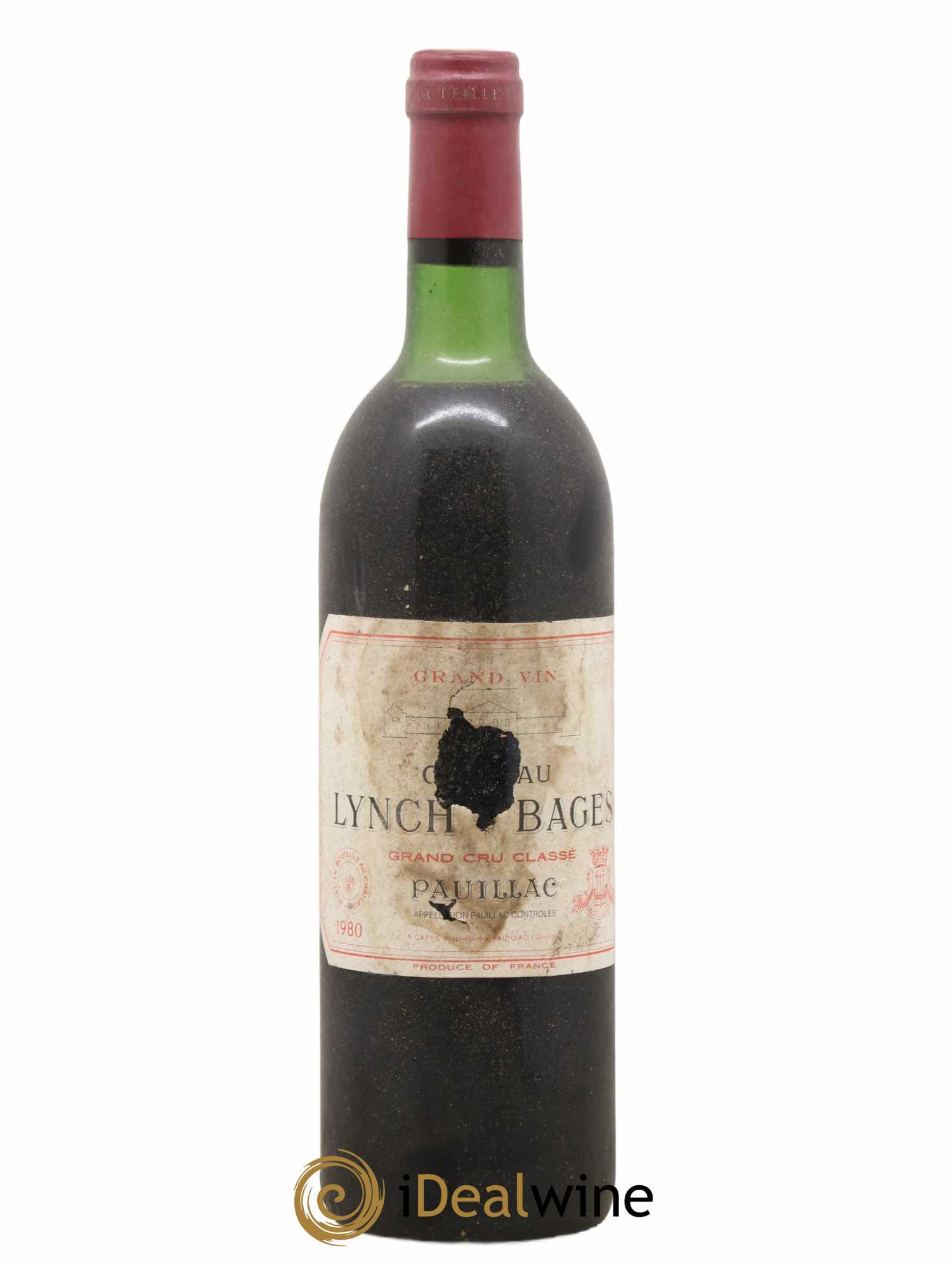 Château Lynch Bages 5ème Grand Cru Classé 1980 - Lot de 1 bouteille - 0