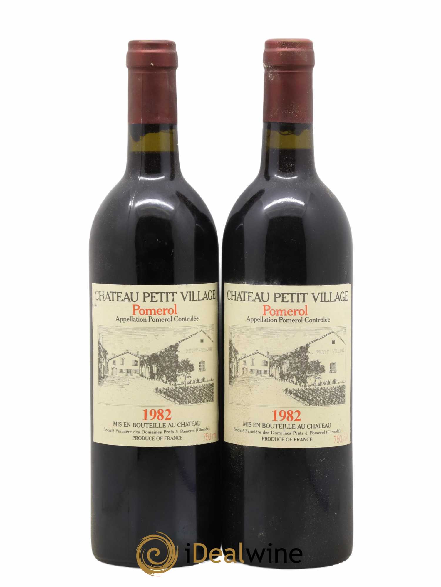 Château Petit Village 1982 - Lot de 2 bouteilles - 0